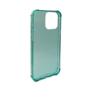SYSTEM-S Schutzhülle aus Silikon in Grün Transparent Hülle für iPhone 13 Pro Max
