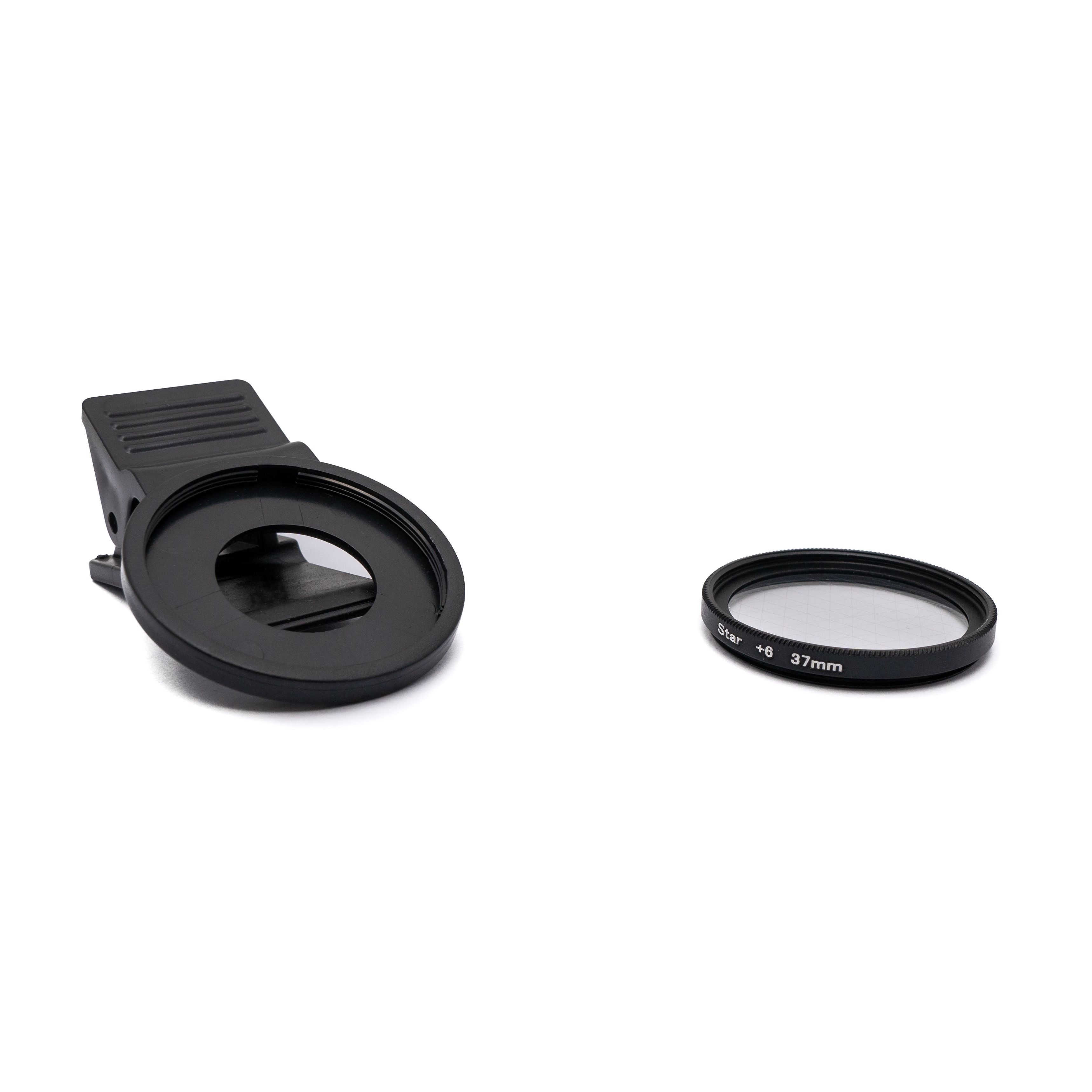Stern Filter 6 Punkt 37 mm Star Light Linse Clip Für Smartphones Schwarz Sterneffekt