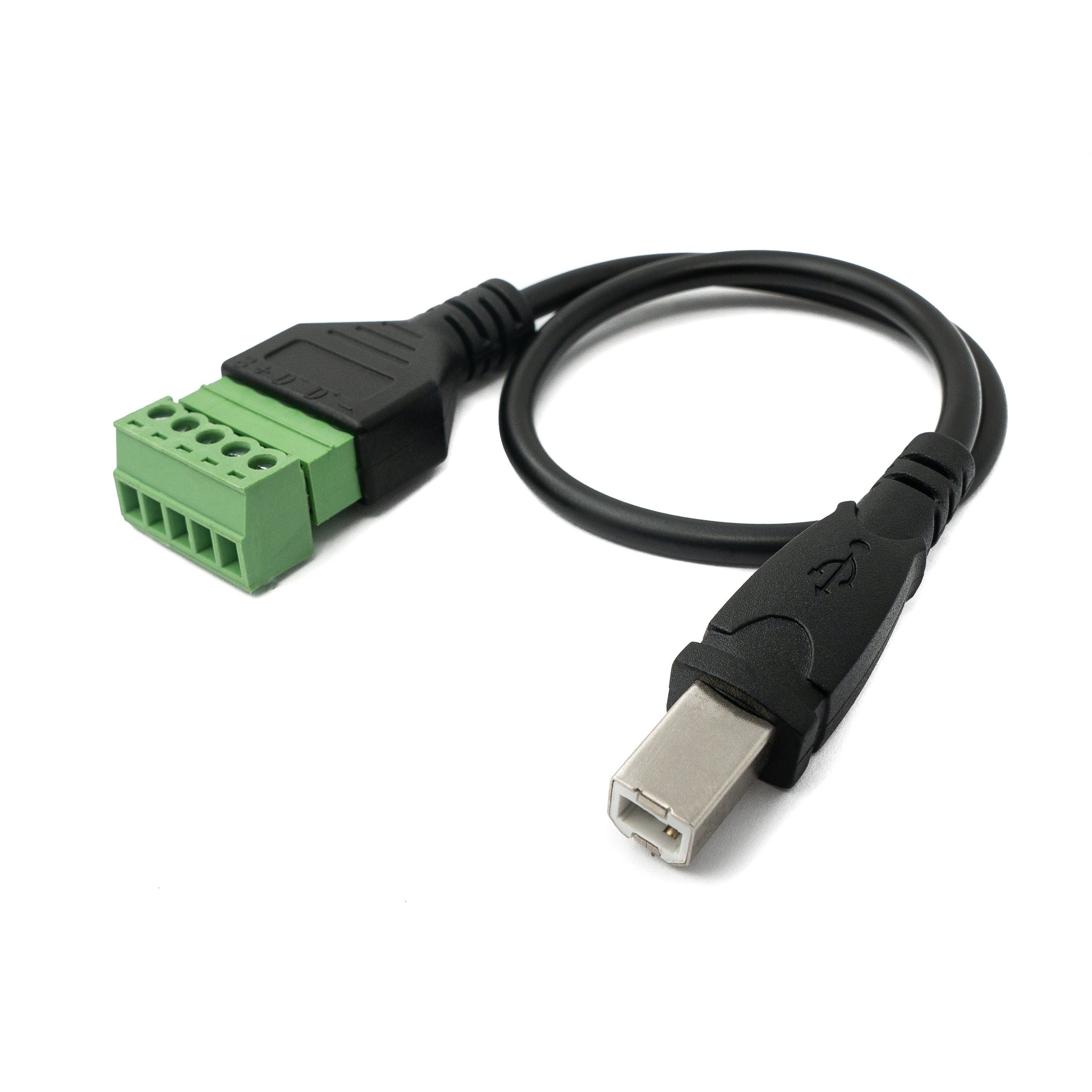 System S USB 2.0 Kabel 30 cm Typ B Stecker Zu 5 Poligem Leiterplattenstecker Schwarz