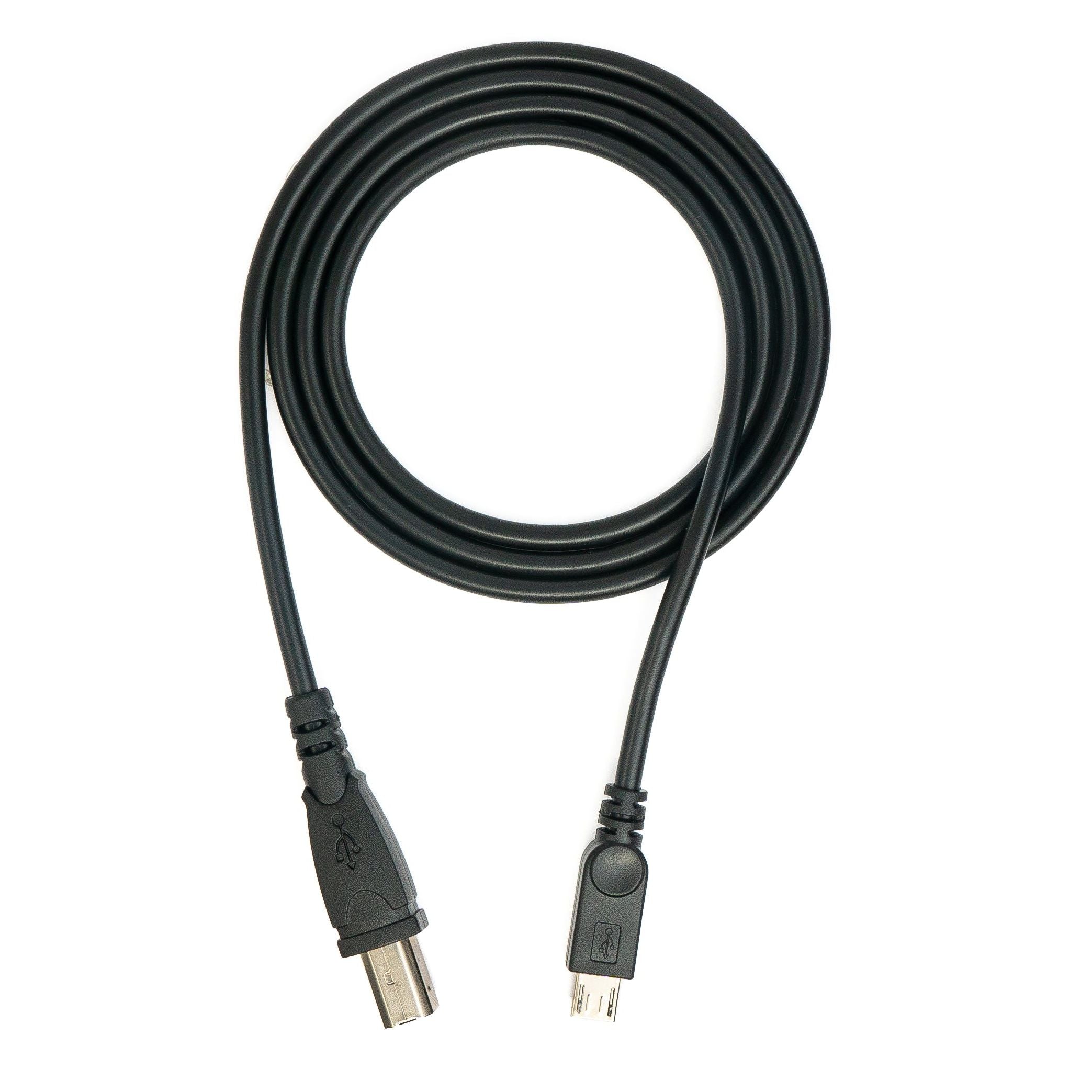 SYSTEM-S USB 2.0 Kabel 100 cm Typ B Stecker zu Micro B Stecker in Schwarz