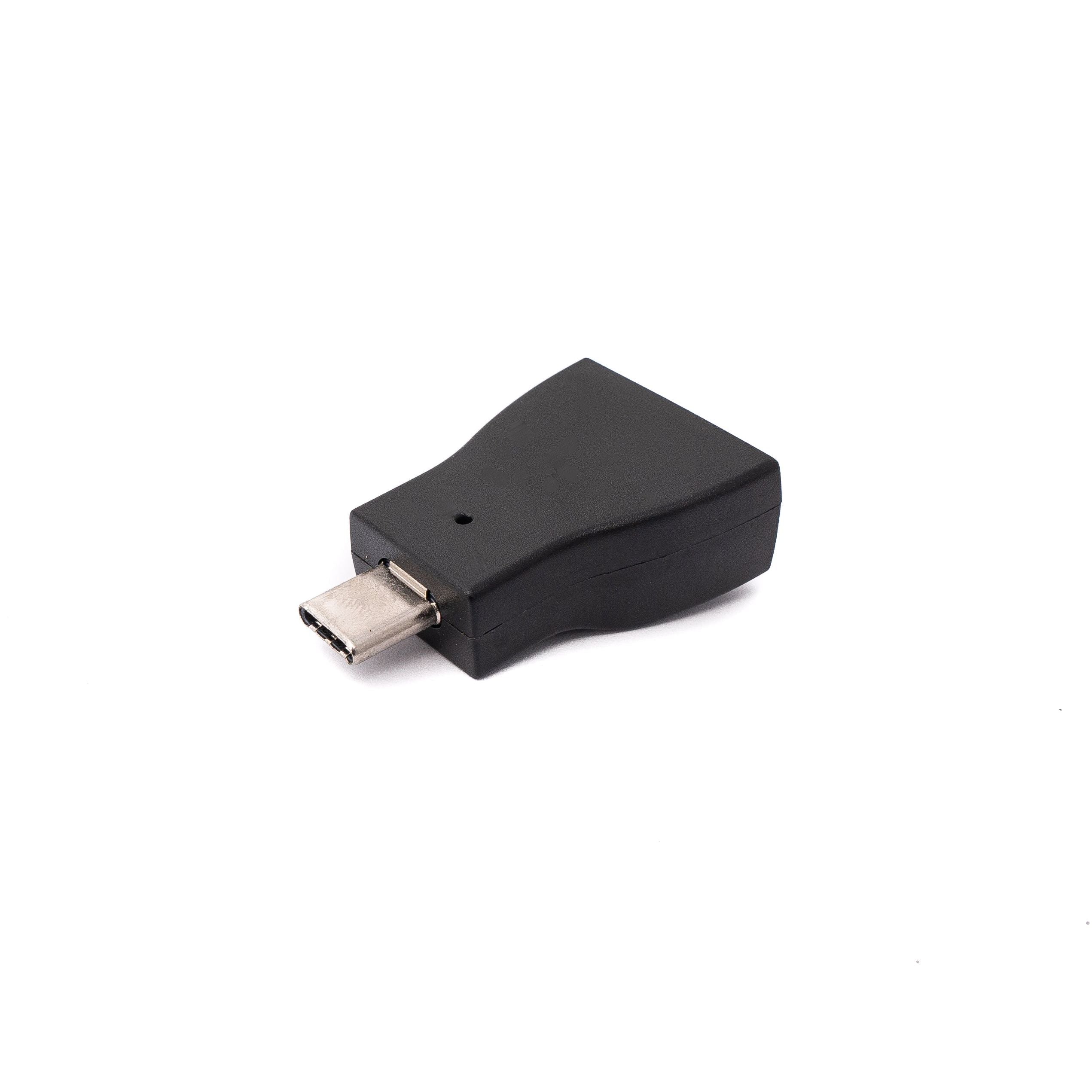 USB C Audio Adapter 3,5 mm Klinke Buchse auf USB C Stecker Schwarz Analoge Audioübertragung