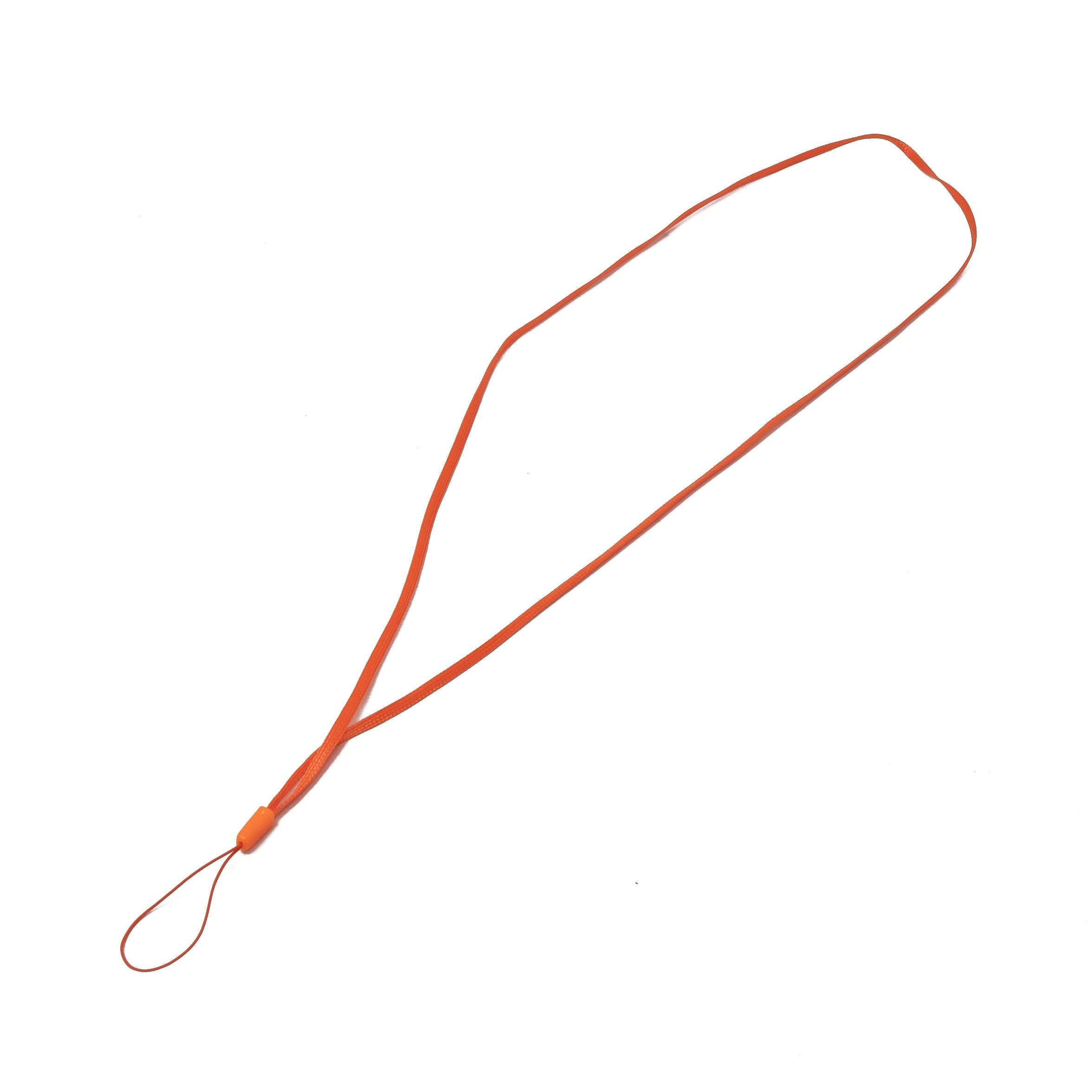 SYSTEM-S 5x Halsband Umhängeband Trageband in Orange für Smartphone MP3 Player