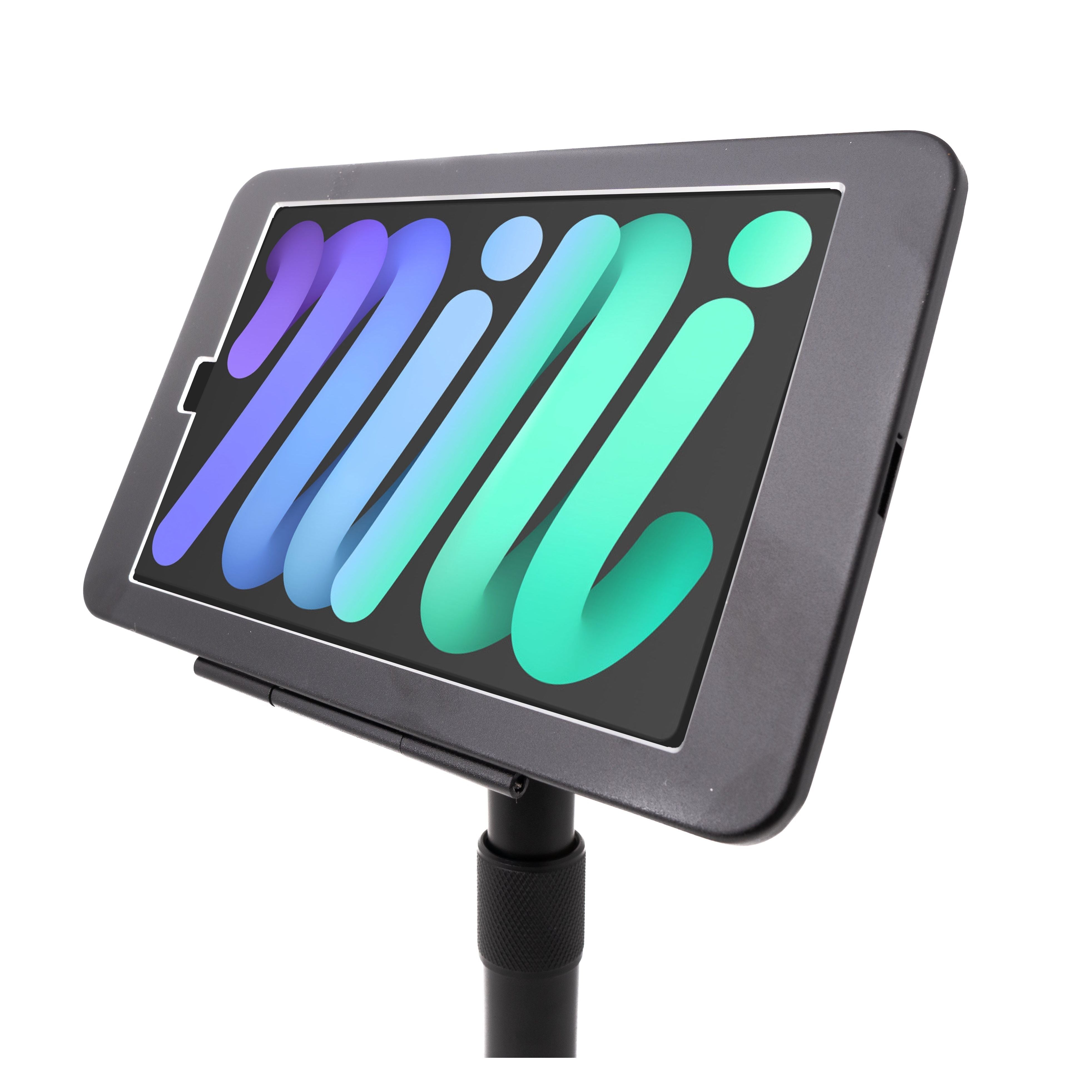 System-S Tischständer 360 Grad Halterung Abschließbar Für iPad Mini 6 2021 Schwarz