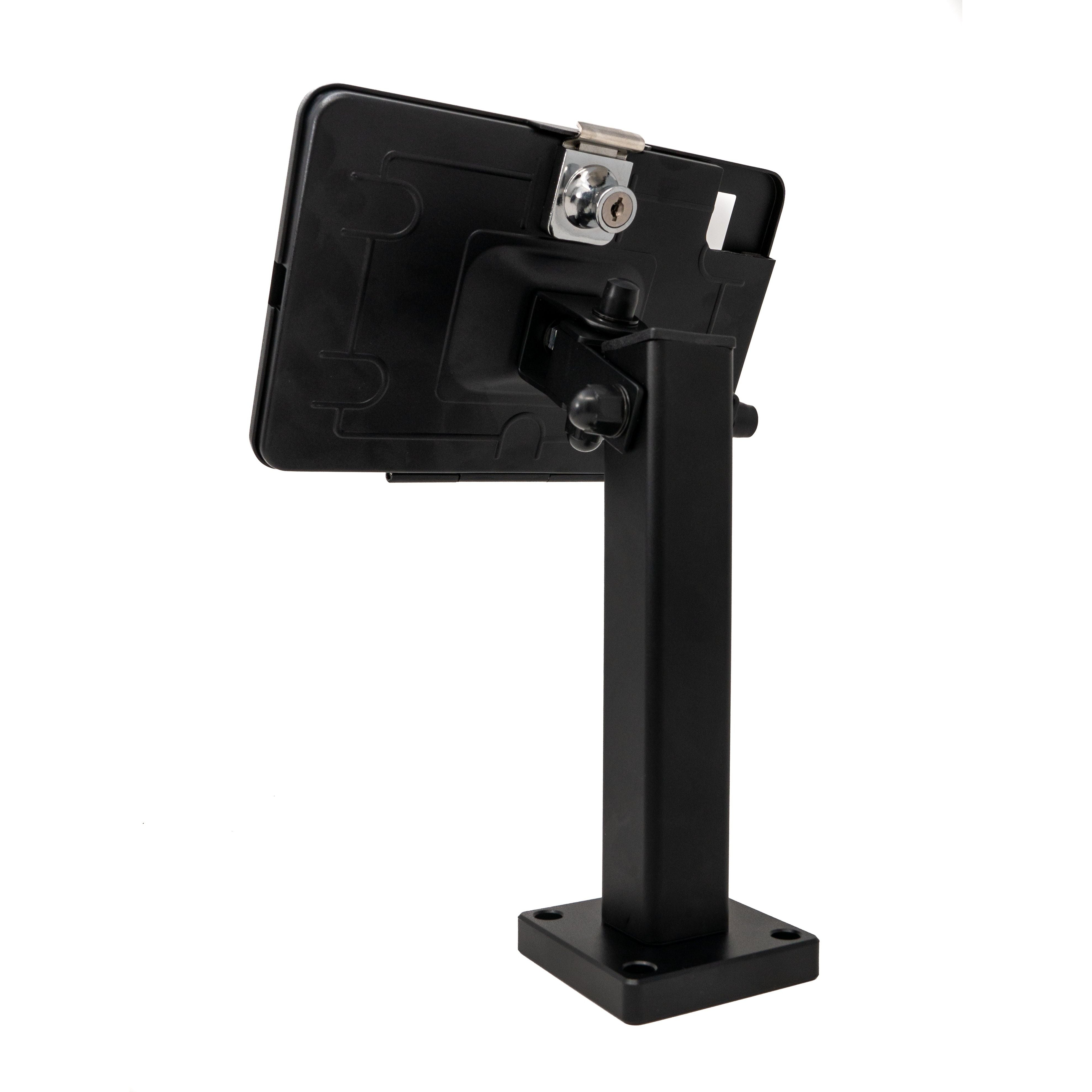 SYSTEM-S Wandhalterung 360° Tischständer abschließbar für iPad Mini 6 (2021) in Schwarz