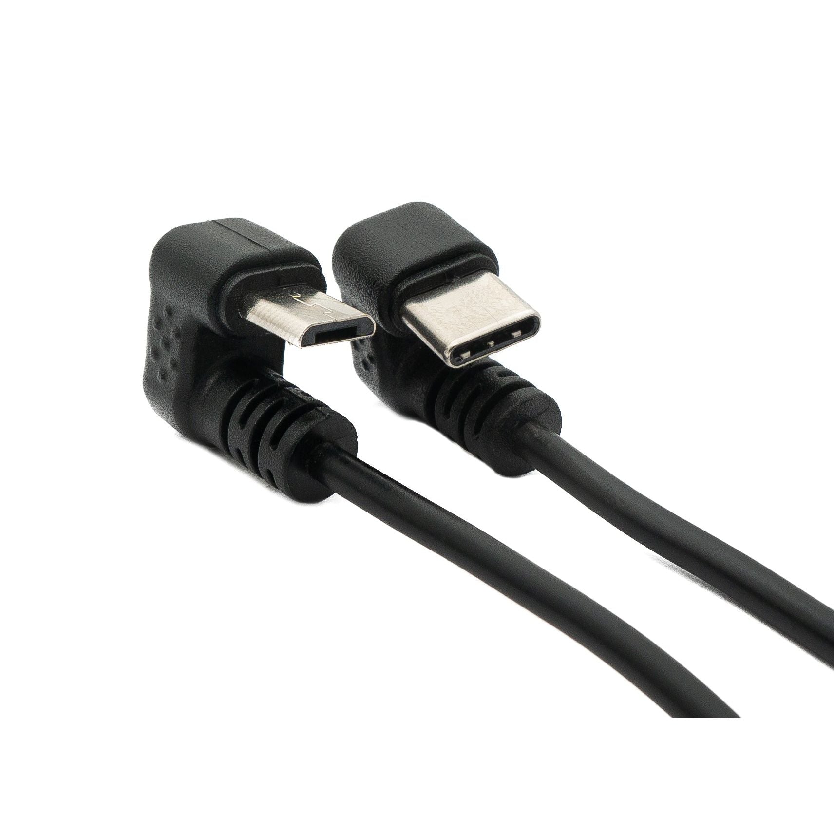 USB C Zu Micro B Kabel 30 Cm Mit 180 Grad Winkel Schwarz USB 3.1 Kompatibel 2.0 Micro B