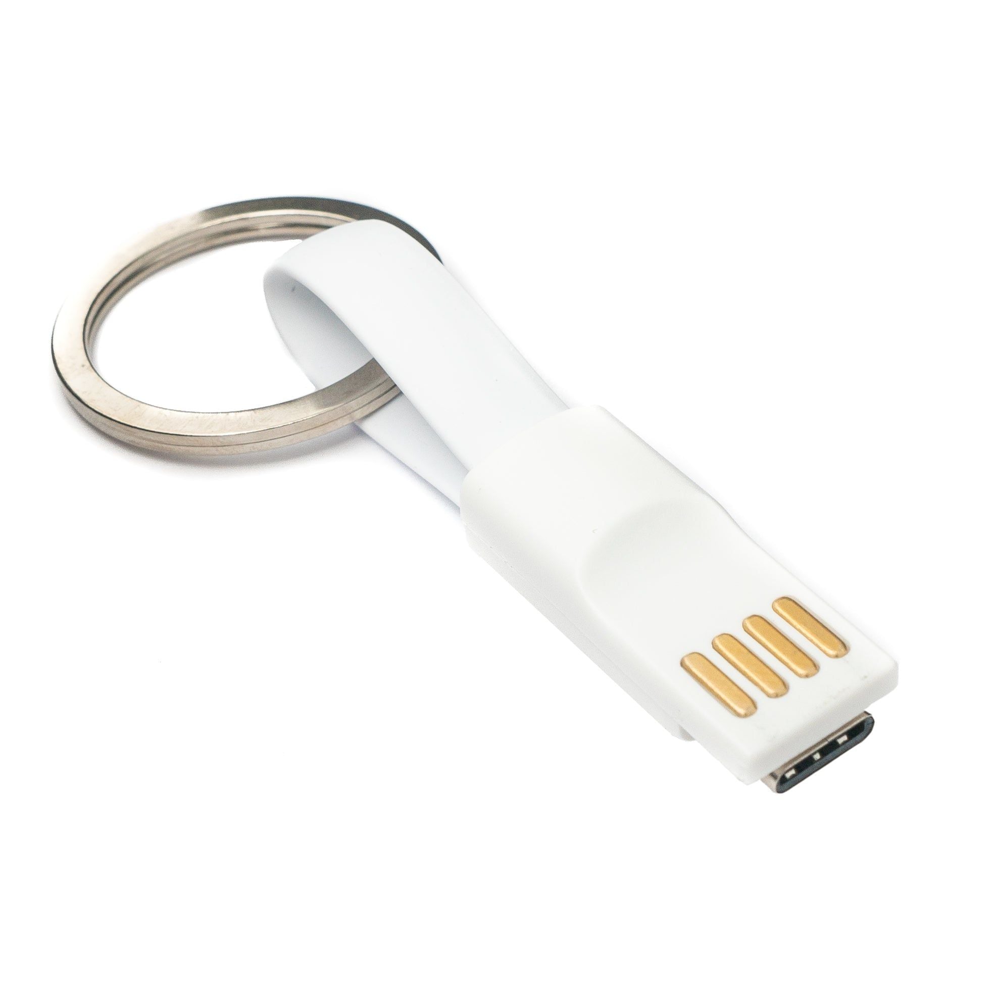 System S USB 3.1 Typ C Auf USB 2.0 Typ A Schlüsselanhänger Kabel 10 cm Weiß Praktisch Kompakt