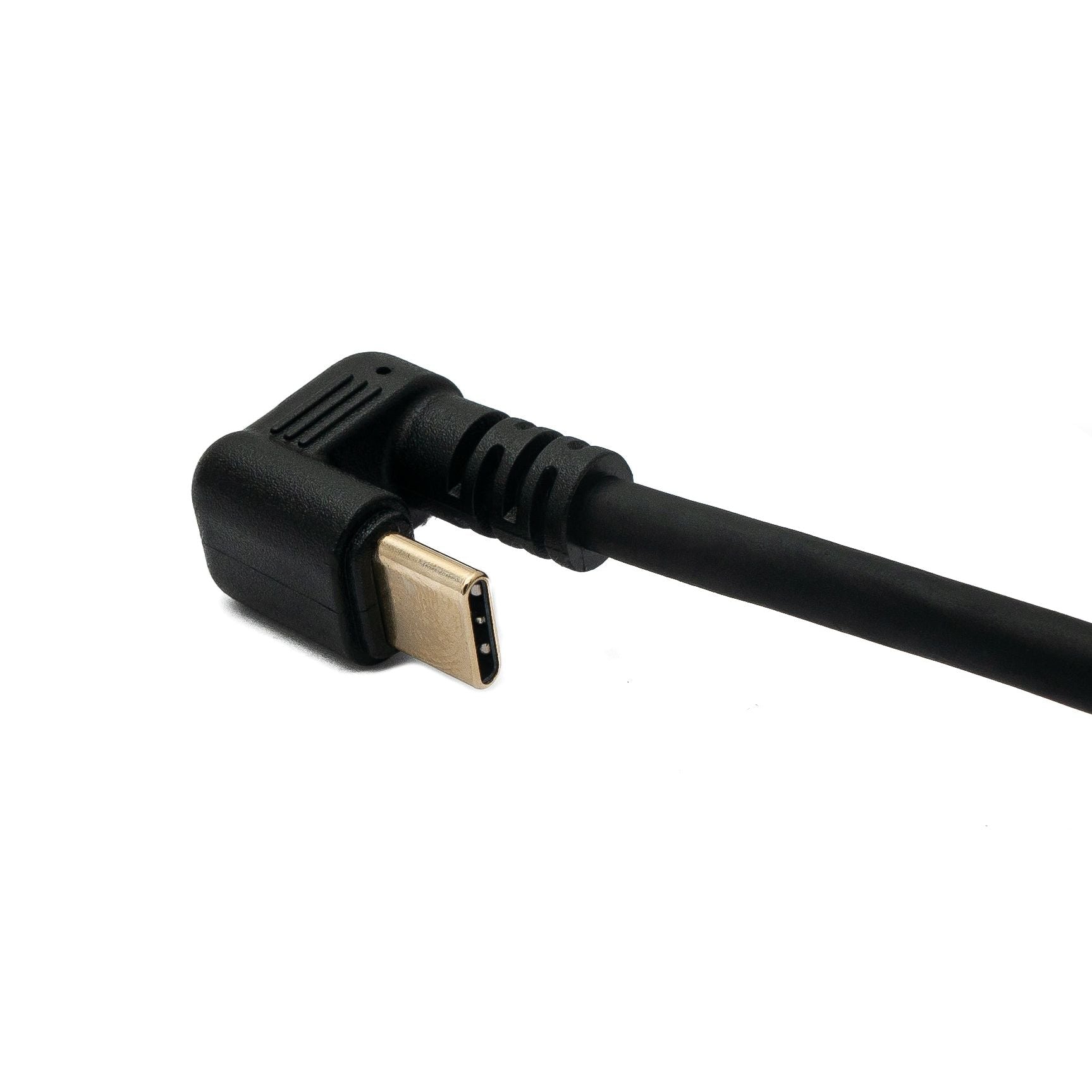 System-S USB 3.1 U Turn Kabel Typ C Stecker Zu Buchse 360 Grad Winkel Schwarz - Flexible USB Verbindung Für Enge Räume