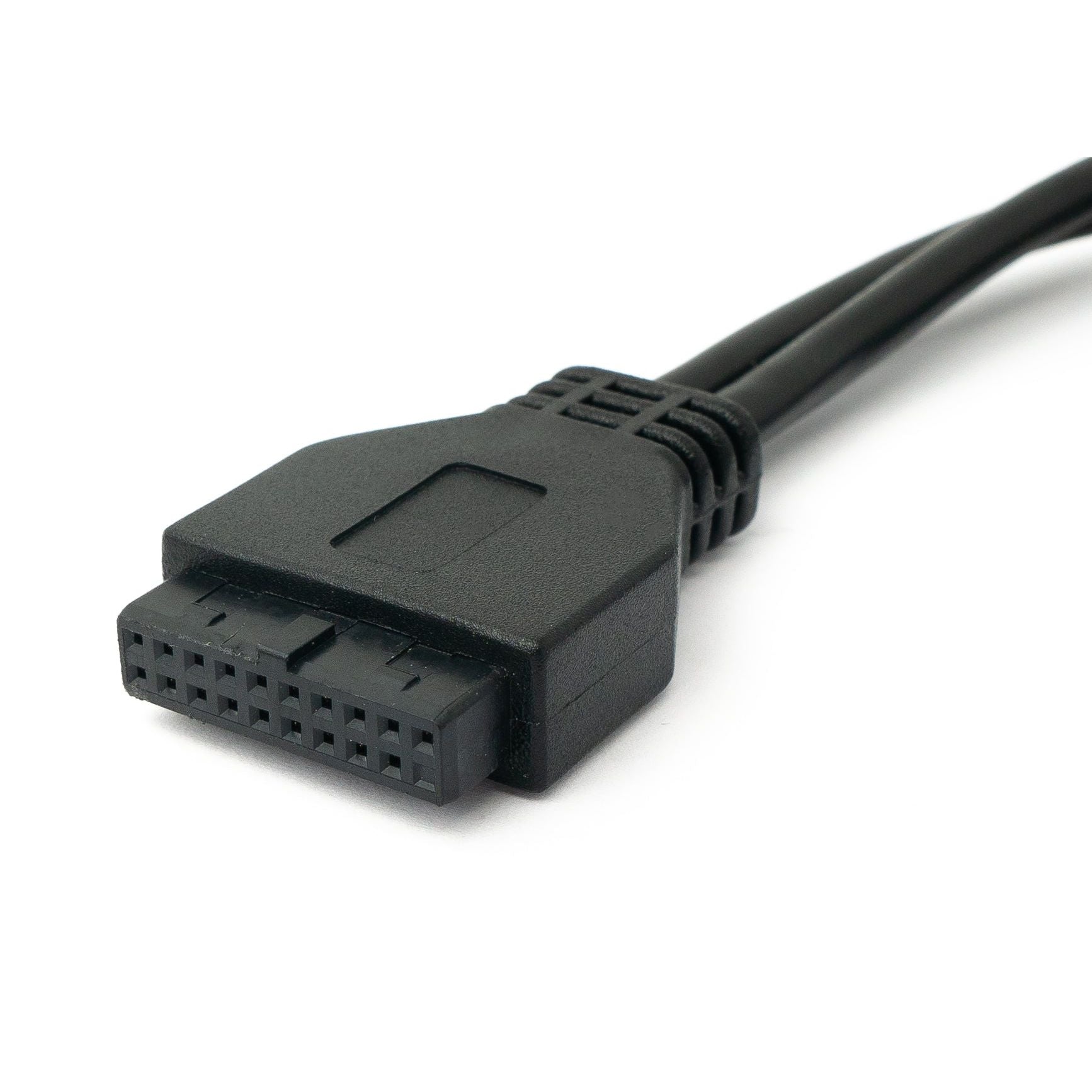 SYSTEM-S USB 3.1 Kabel Typ C Buchse Auf 20-Pin PCI Stecker 50 cm Schwarzes Kabel