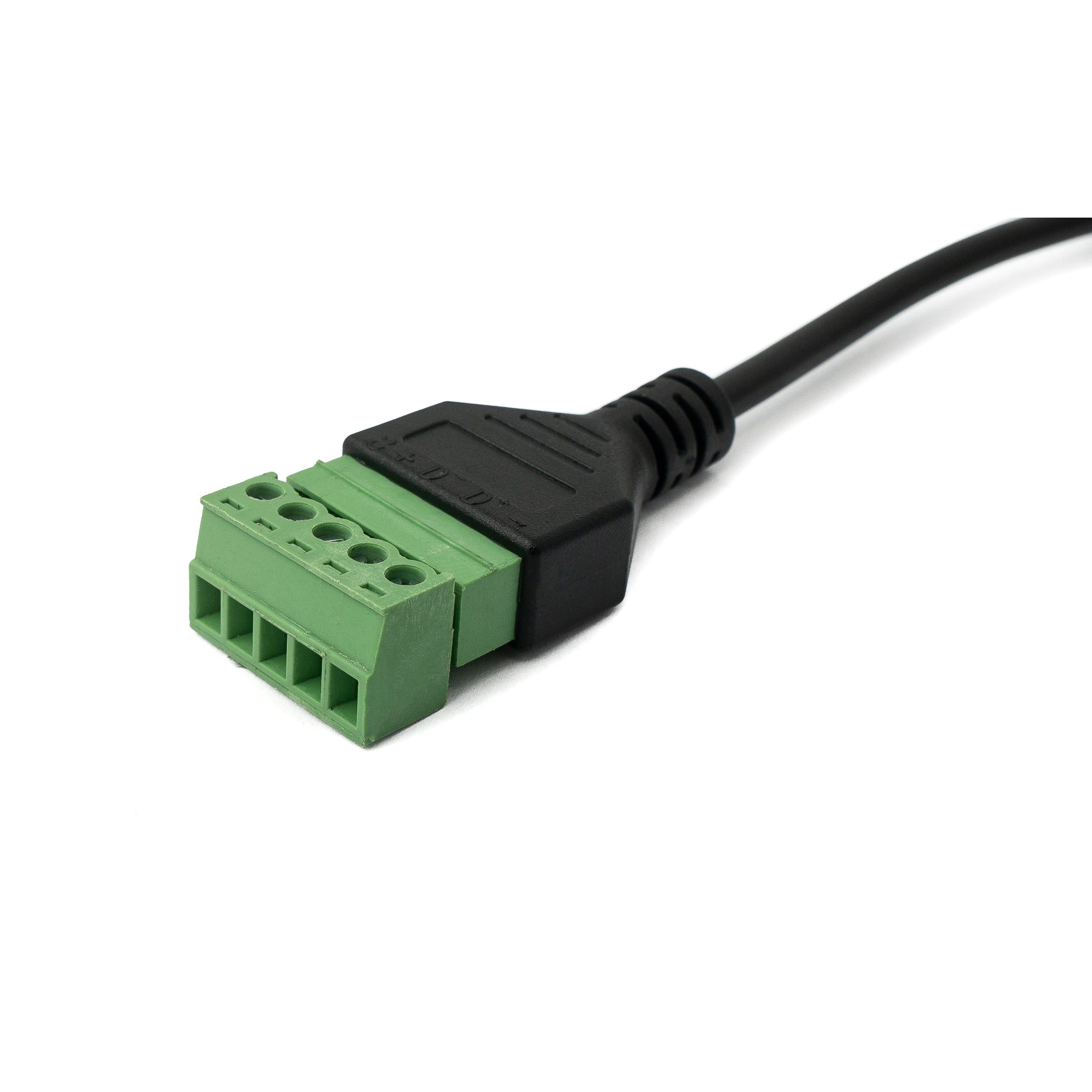 USB 3.1 Kabel 30 cm Typ C Stecker Zu 5 Poligem Leiterplattenstecker 180 Grad Winkel