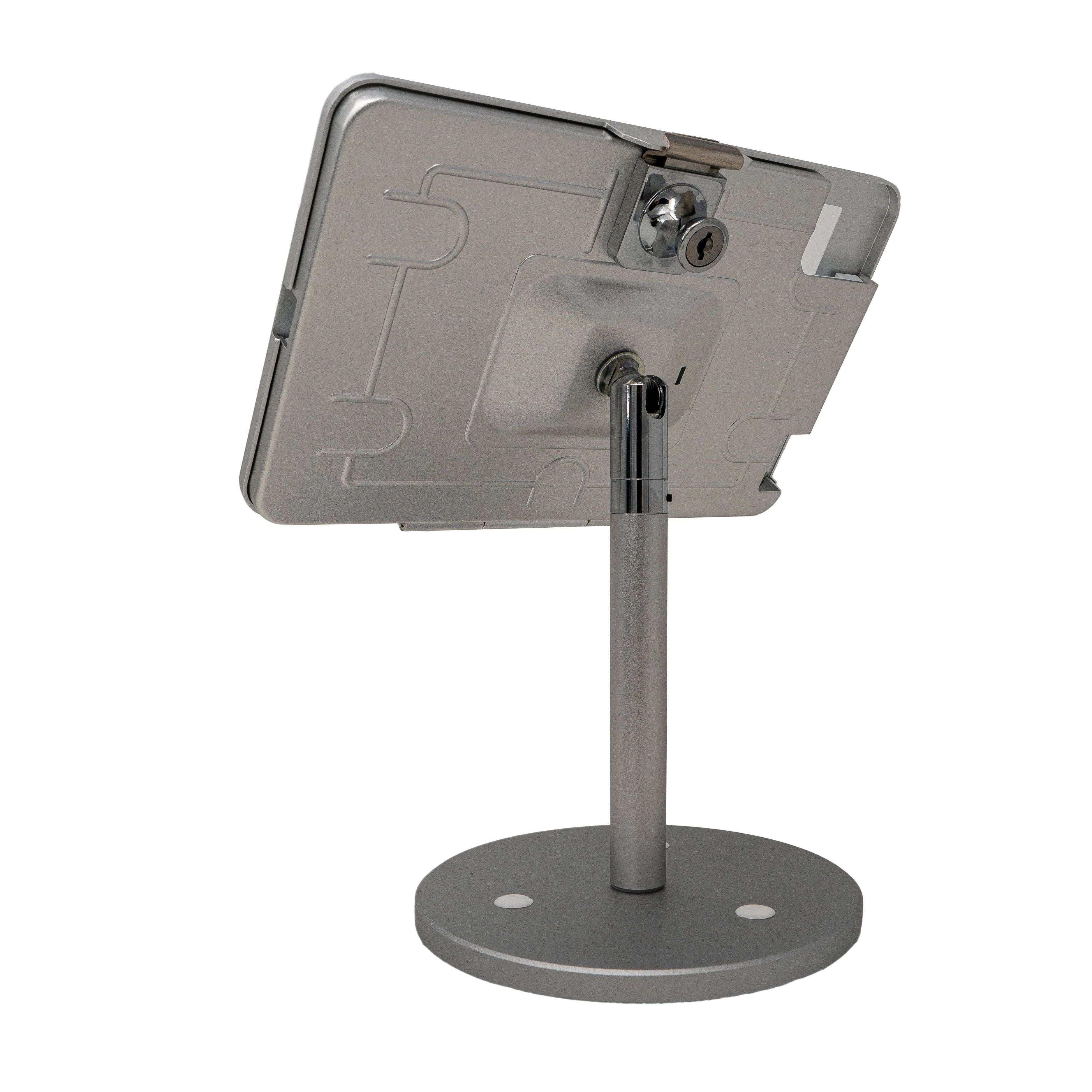 SYSTEM-S Tischhalterung 360° Ständer abschließbar für iPad Mini 6 (2021) in Grau