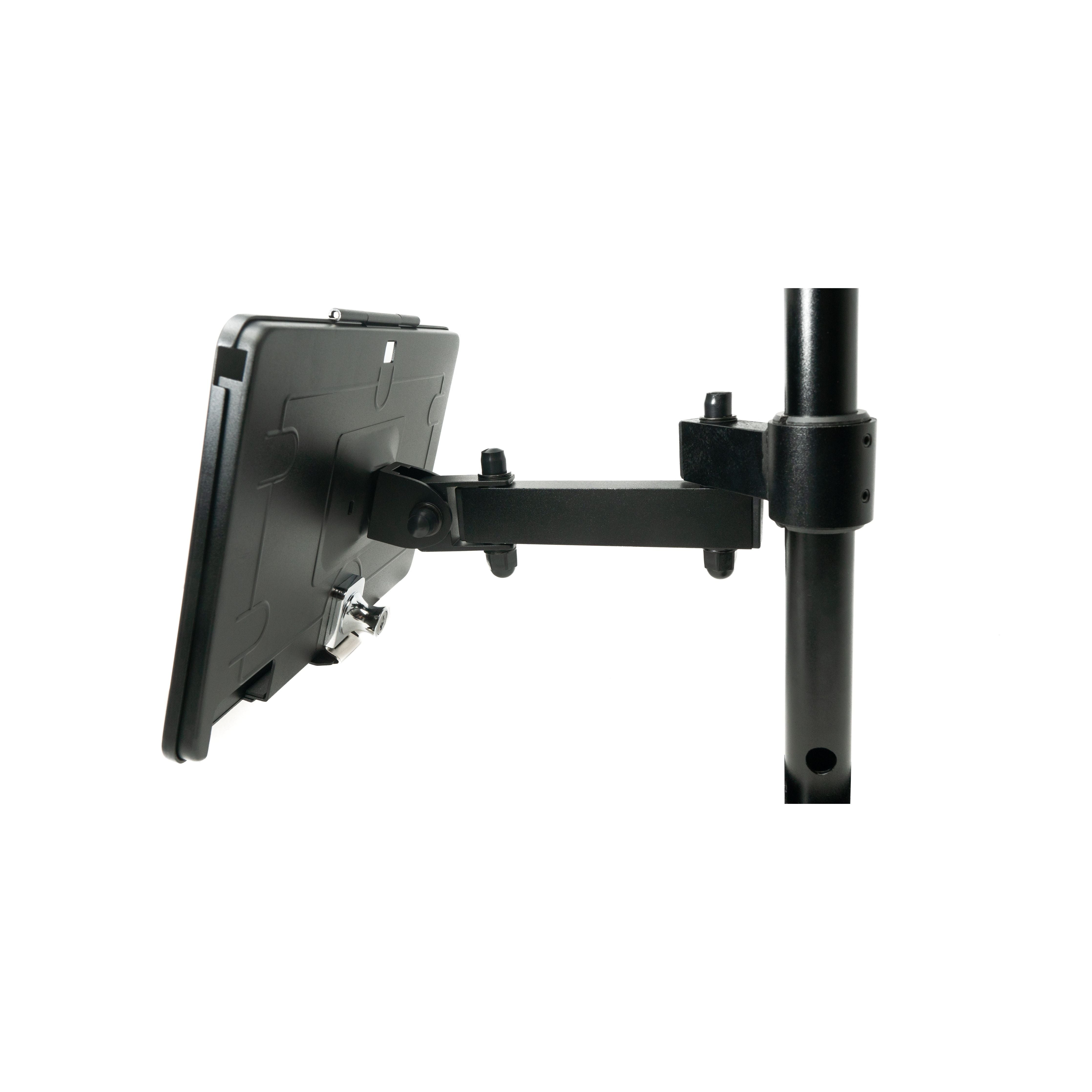 SYSTEM-S Tischständer Dual 360 Grad Halterung Für Zwei iPads 7 bis 10,2 Zoll Abschließbar