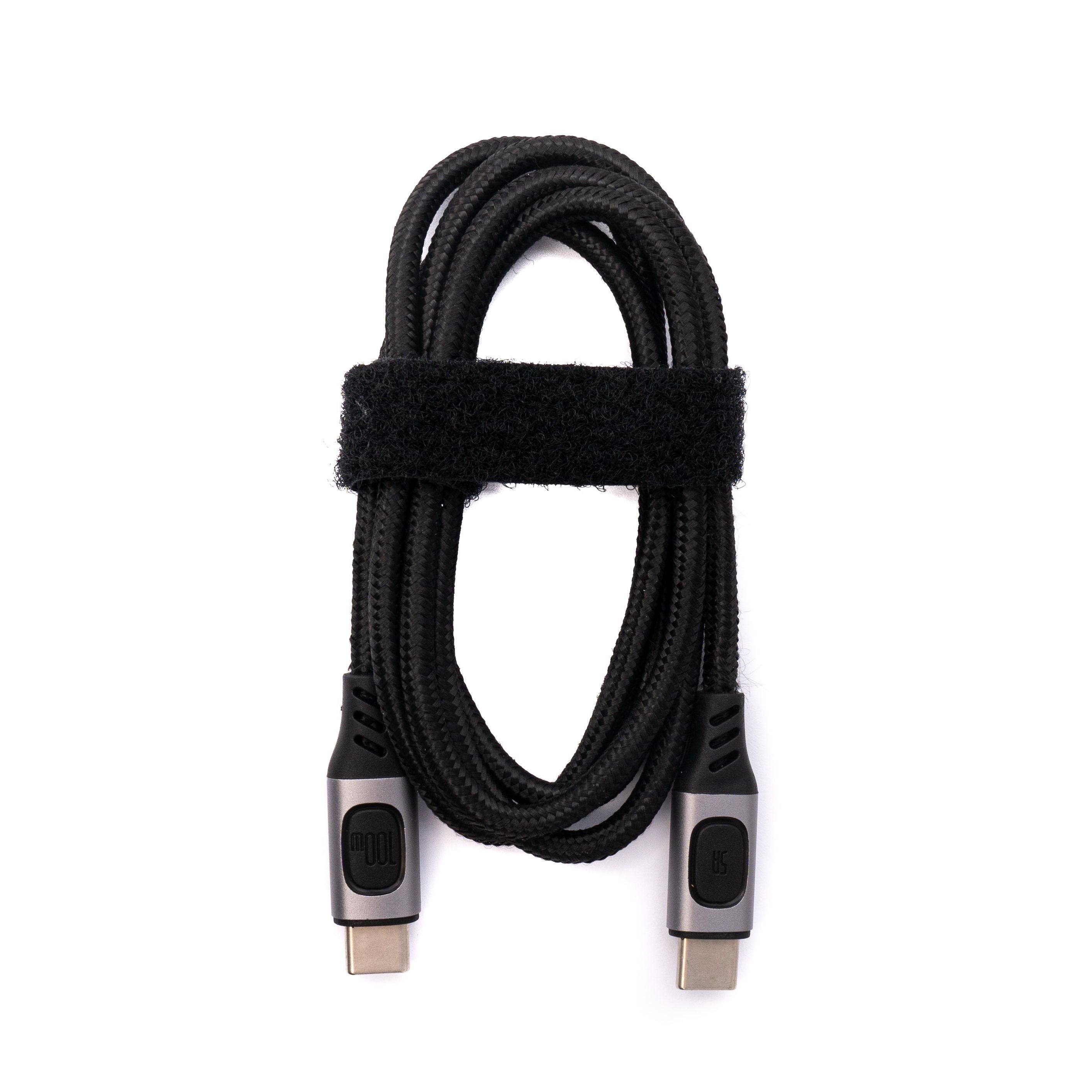 SYSTEM-S USB 3.1 Gen 2 Kabel 150 cm Typ C Stecker zu Stecker geflochten