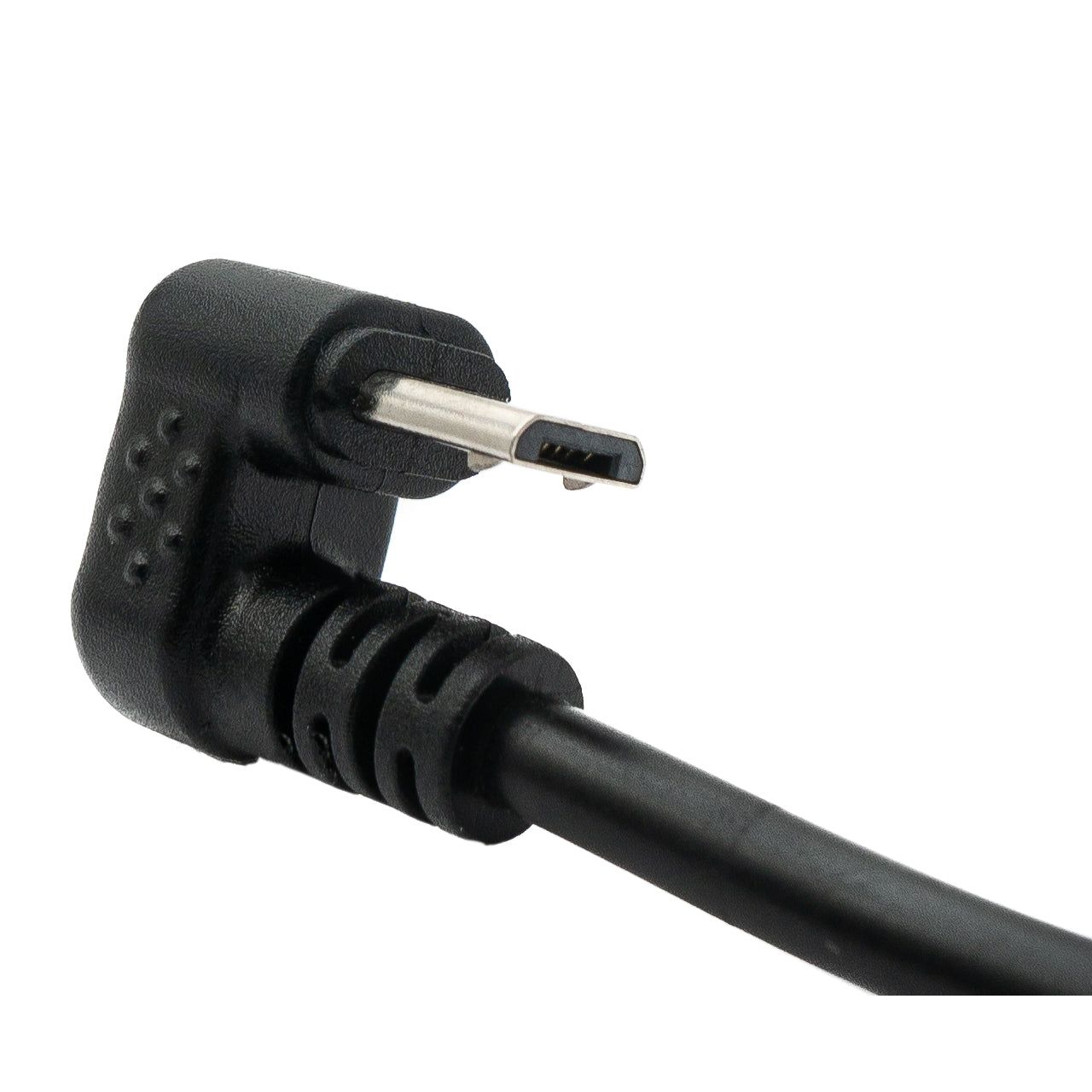 System-S USB 2.0 Kabel 30 cm Micro-B Zu USB Typ A 180 Grad Winkel Schwarz Lade Und Datenkabel