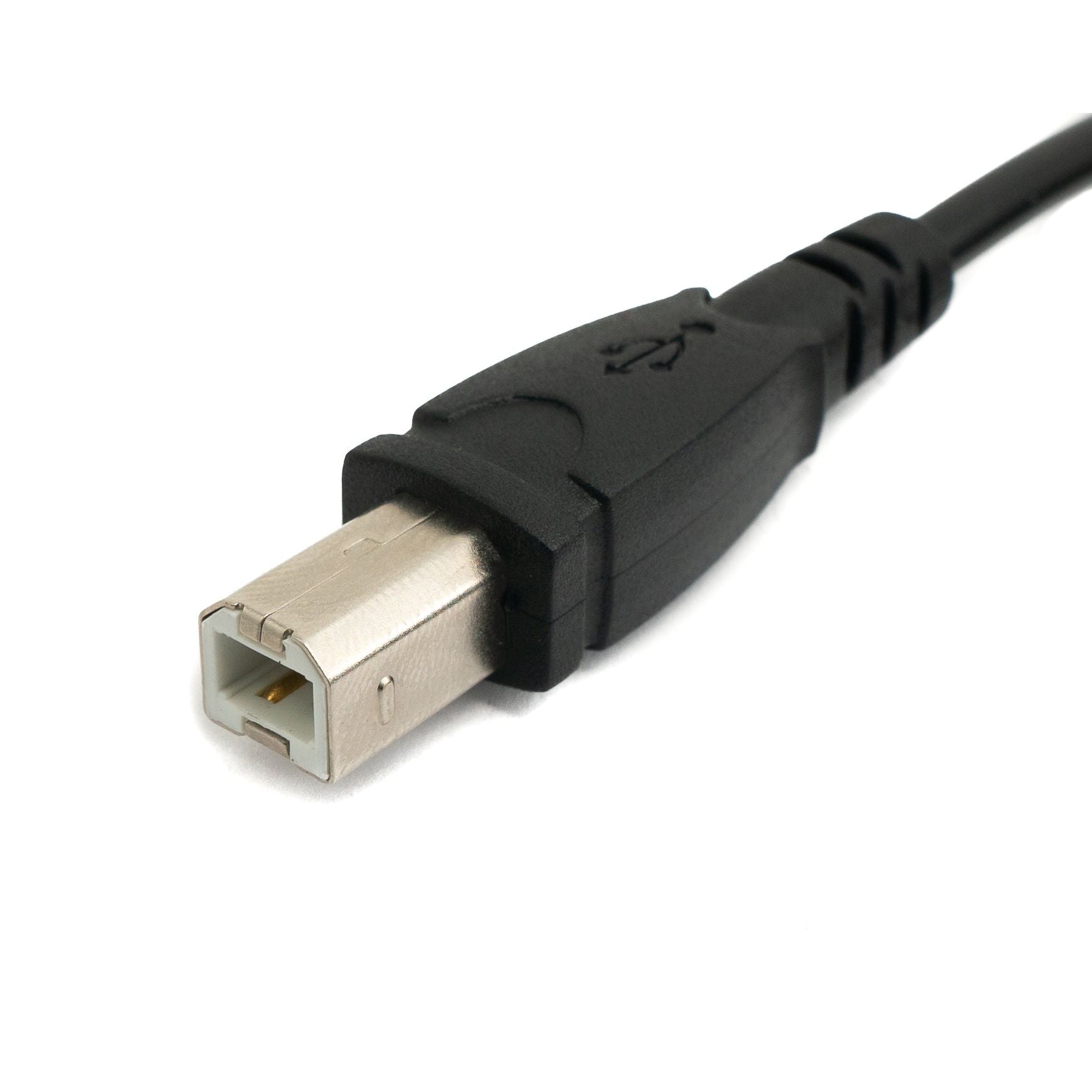 SYSTEM-S USB 2.0 Kabel 100 cm Typ B Stecker zu Micro B Stecker in Schwarz