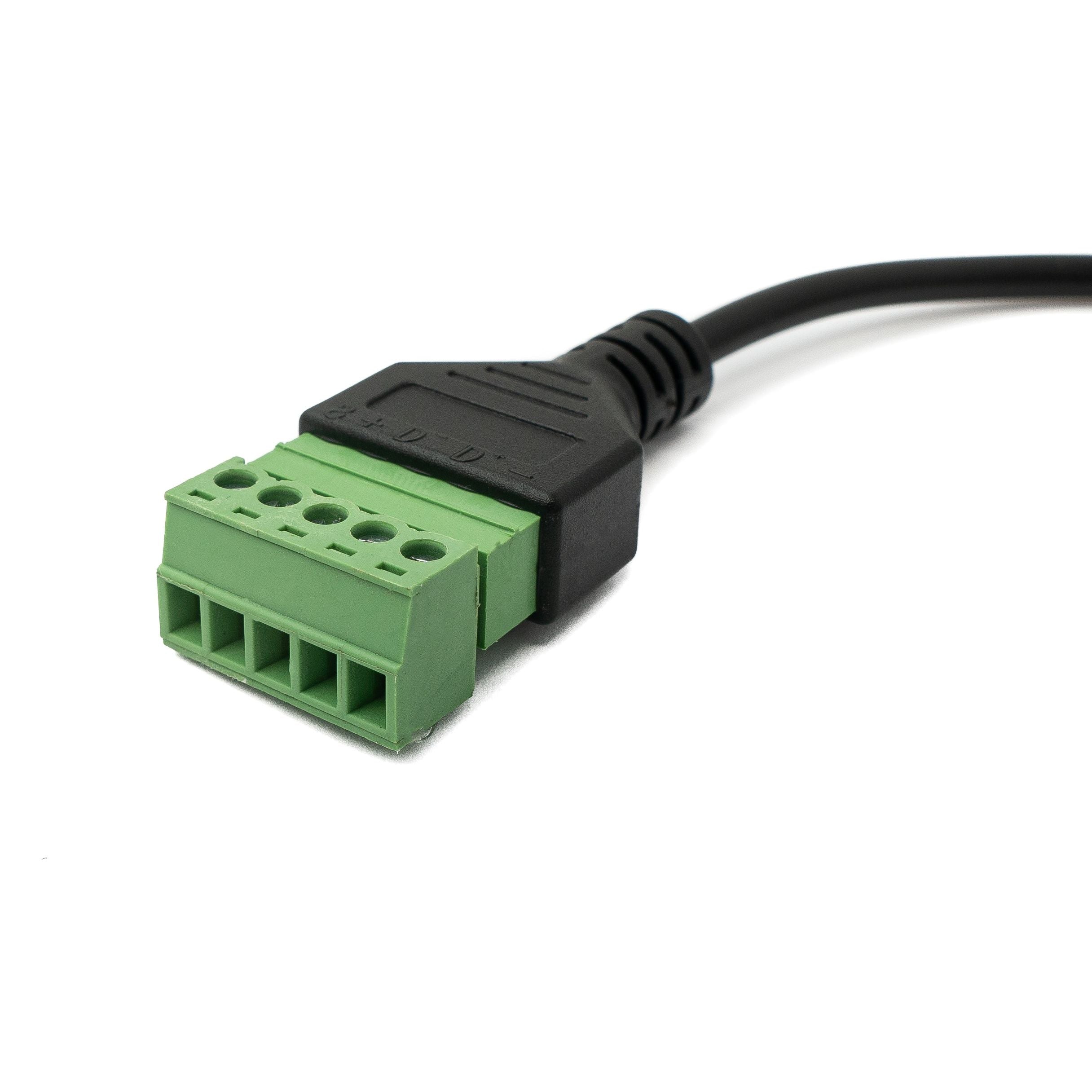 System S USB 2.0 Kabel 30 cm Typ B Stecker Zu 5 Poligem Leiterplattenstecker Schwarz