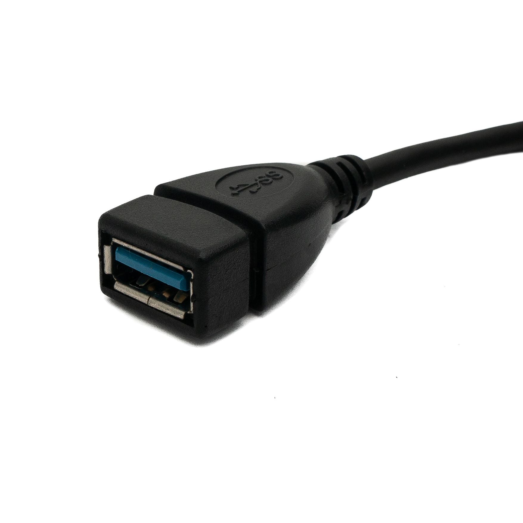 USB 3.0 Kabel Winkel Typ A Stecker Zu Buchse 20 Cm Schwarz SuperSpeed 5 Gbit Sekunde