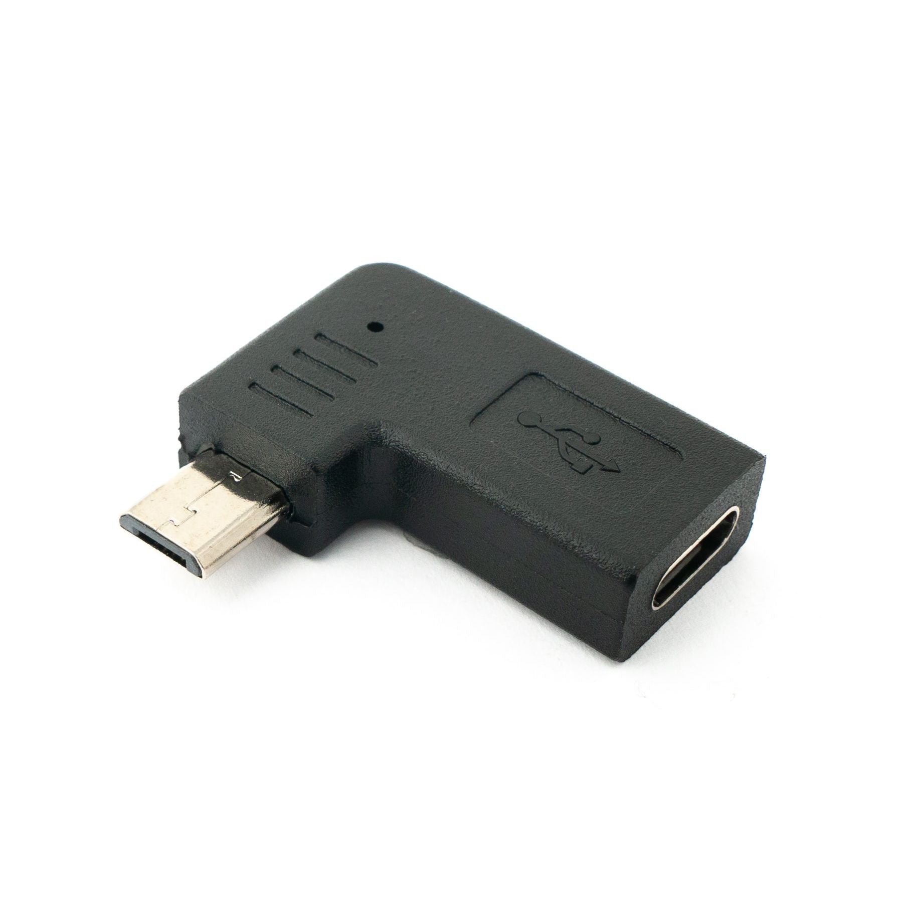 USB 3.1 Adapter Typ C Buchse Zu Micro B Stecker Winkel Links Nur Ladefunktion Keine Datenübertragung