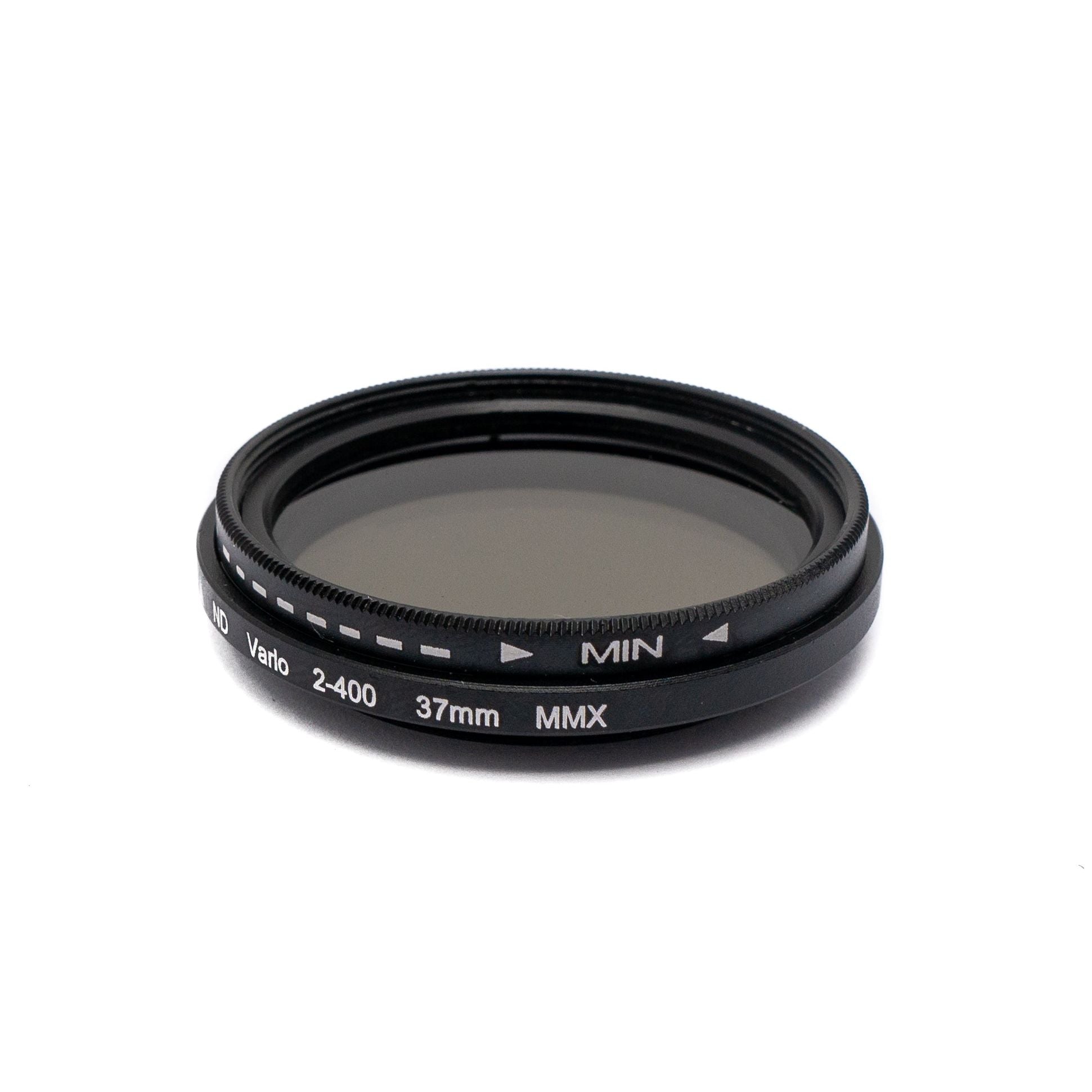 SYSTEM-S ND Vario Filter 37 mm 2 bis 400 Grau Linse mit Clip für Smartphones in Schwarz