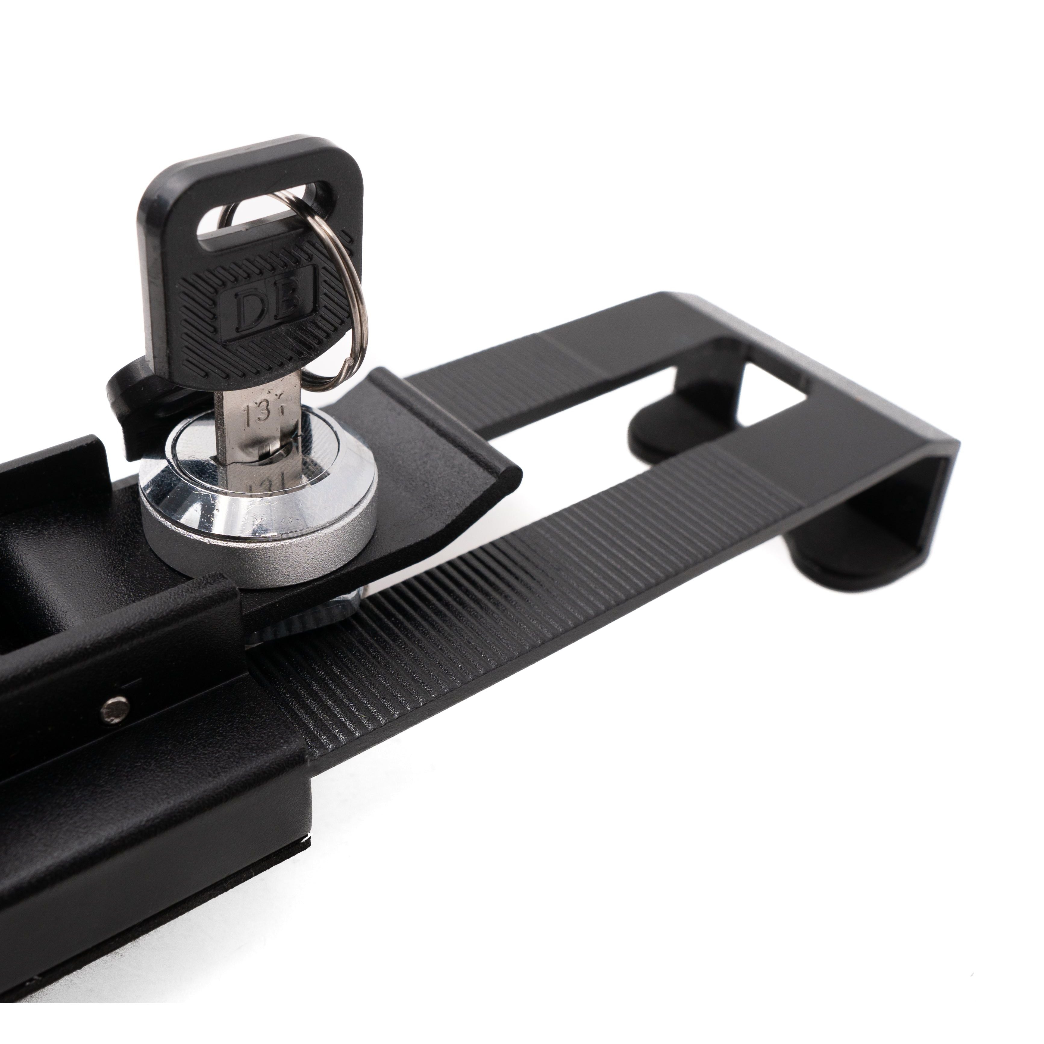 System-S Abschließbare Wandhalterung für Tablets von 9 bis 13 Zoll in Schwarz