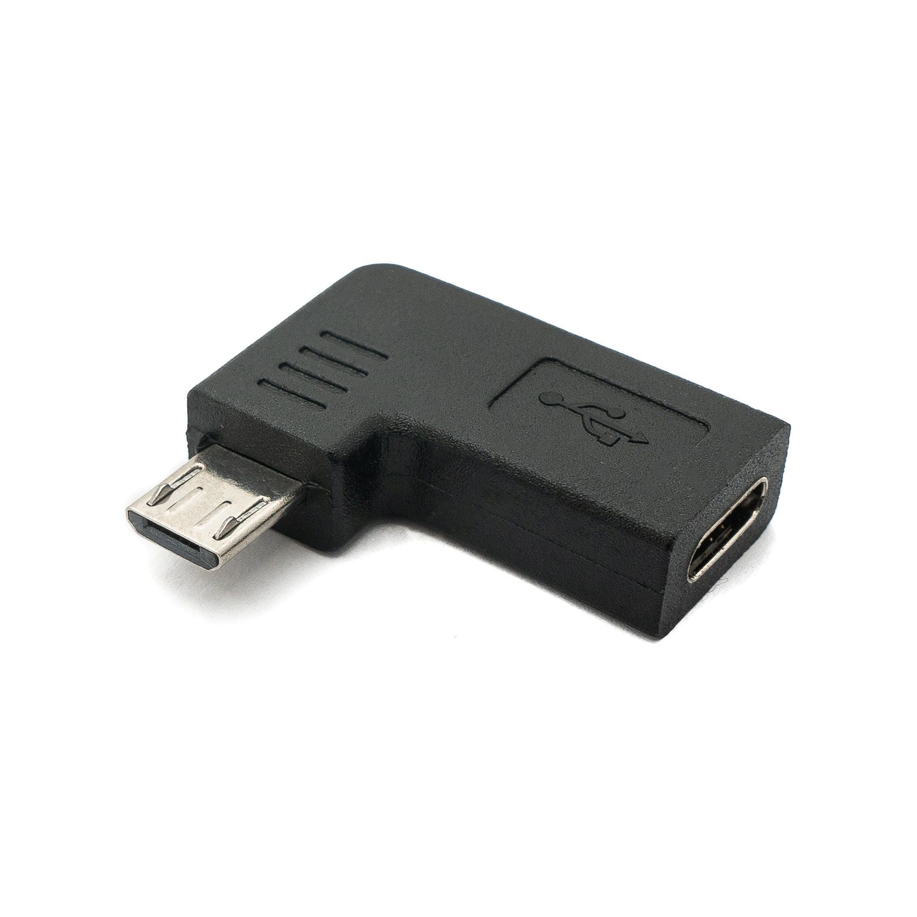 USB C Buchse zu Micro B 2.0 Stecker Winkel Adapter Nur Ladefunktion Keine Datenübertragung Rechts