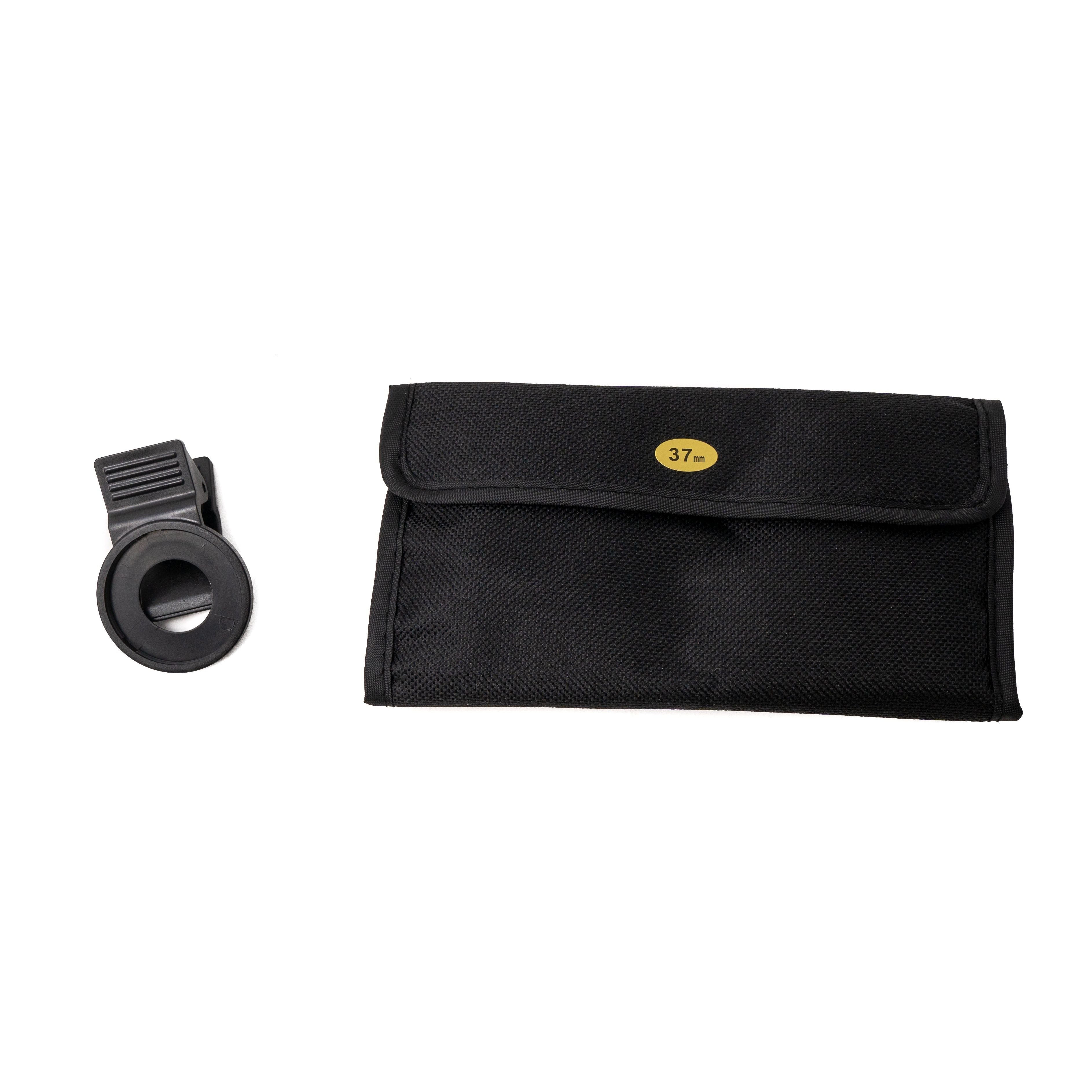 Makro Linse Set Zoom Close Up Filter Kit Mit Clip Tasche Schwarz Für Smartphone Fotografie