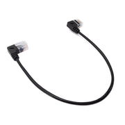 SYSTEM-S LAN Kabel 25 cm RJ45 8P8C STP Cat6 Stecker zu Stecker Winkel Schwarz