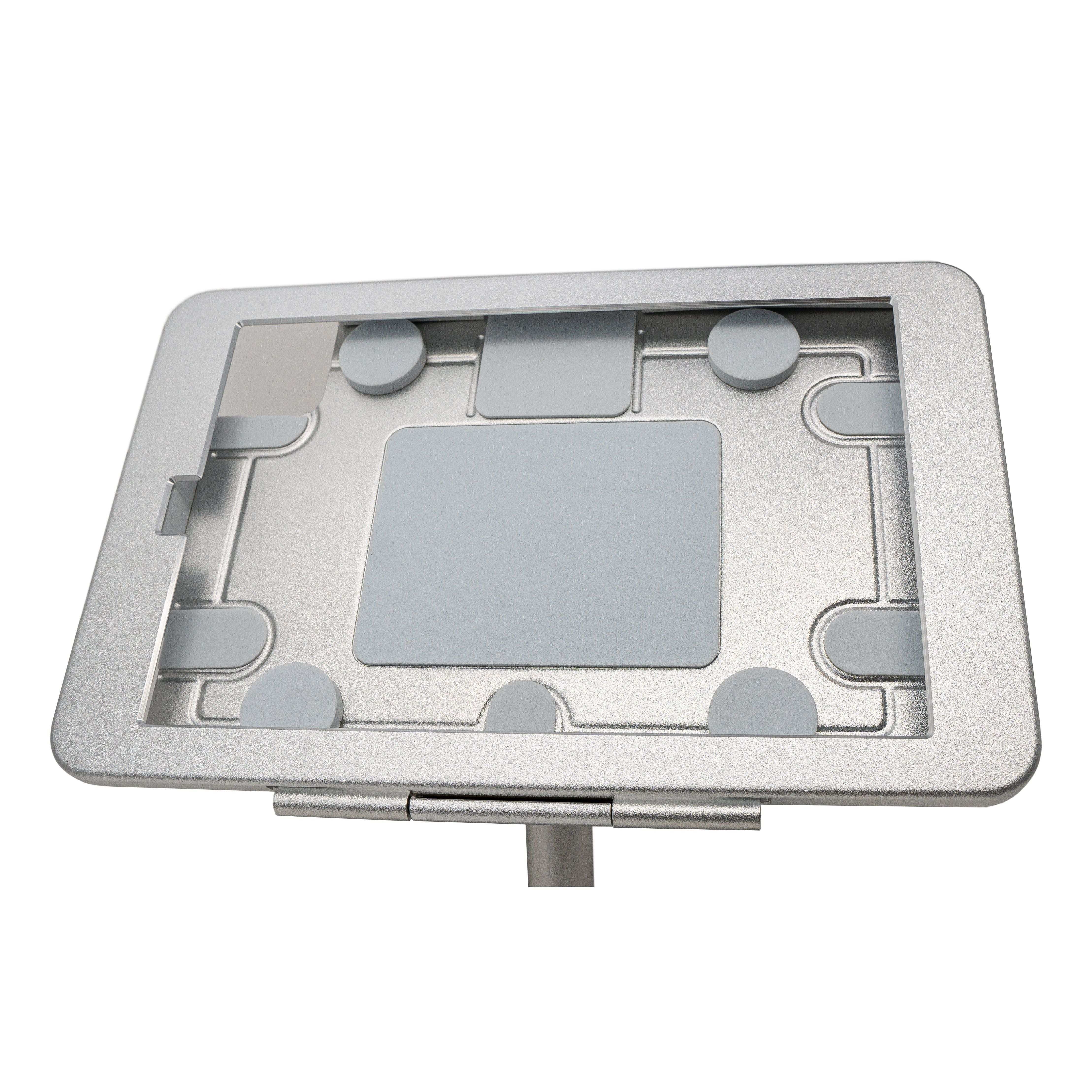 SYSTEM-S Tischhalterung 360° Ständer abschließbar für iPad Mini 6 (2021) in Grau