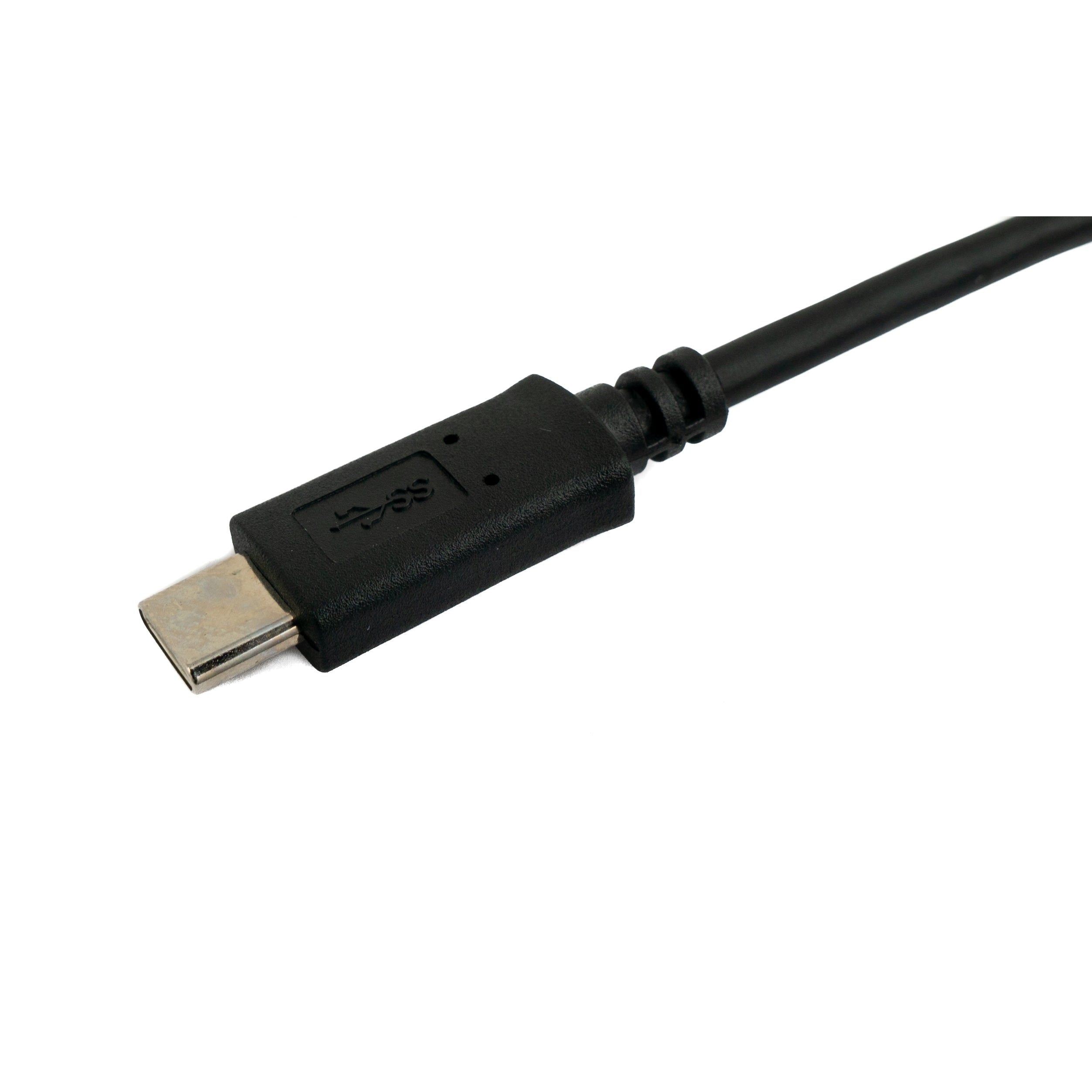 USB 3.1 Kabel Typ C zu Typ A Linker Winkel 1 m Schwarz Superspeed 5 Gbit/s Hochwertiges Kabel