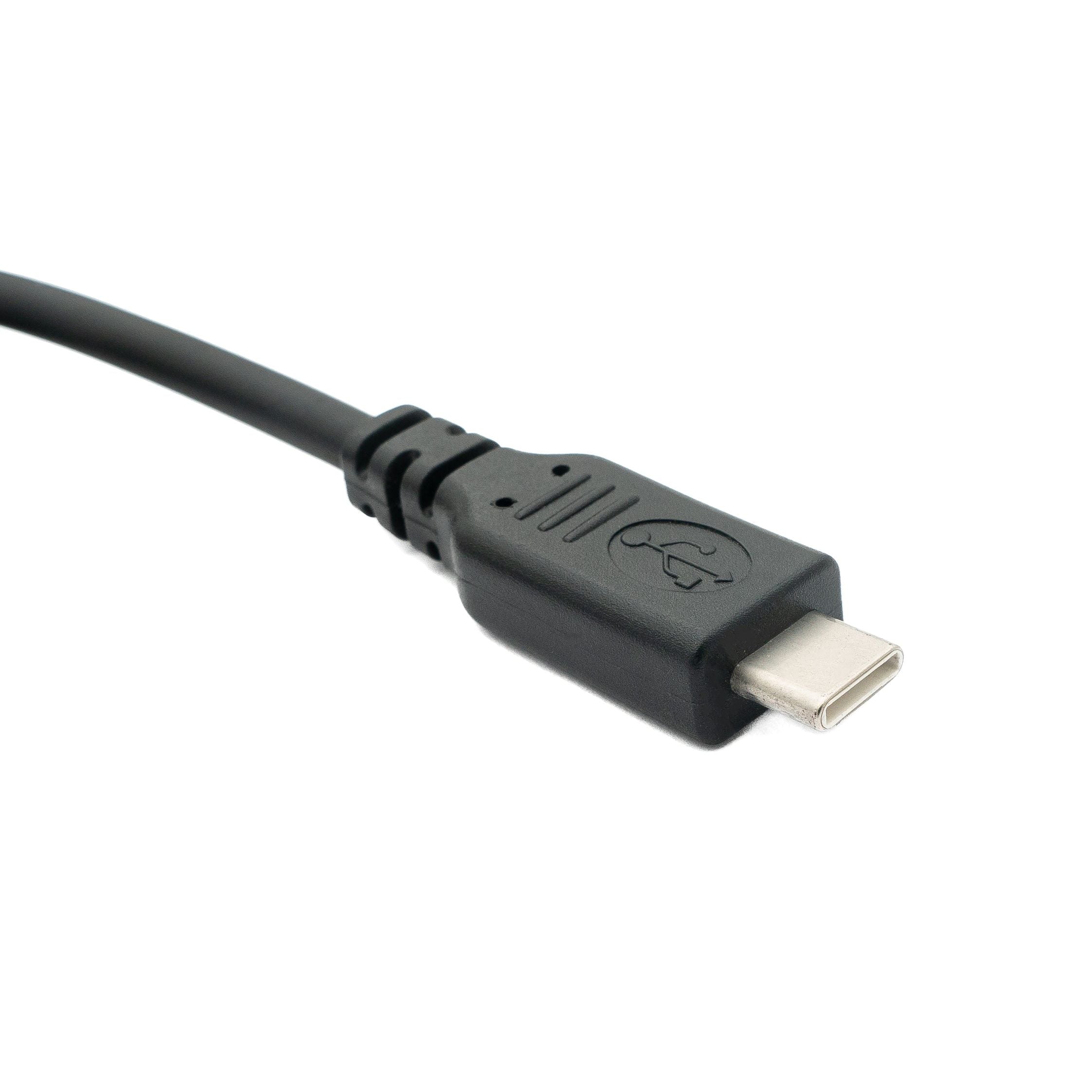 Wasserdichtes USB 3.1 Kabel Typ C Bulkhead-Stecker Zu Buchse Für Außenbereich Schwarz 100 Cm
