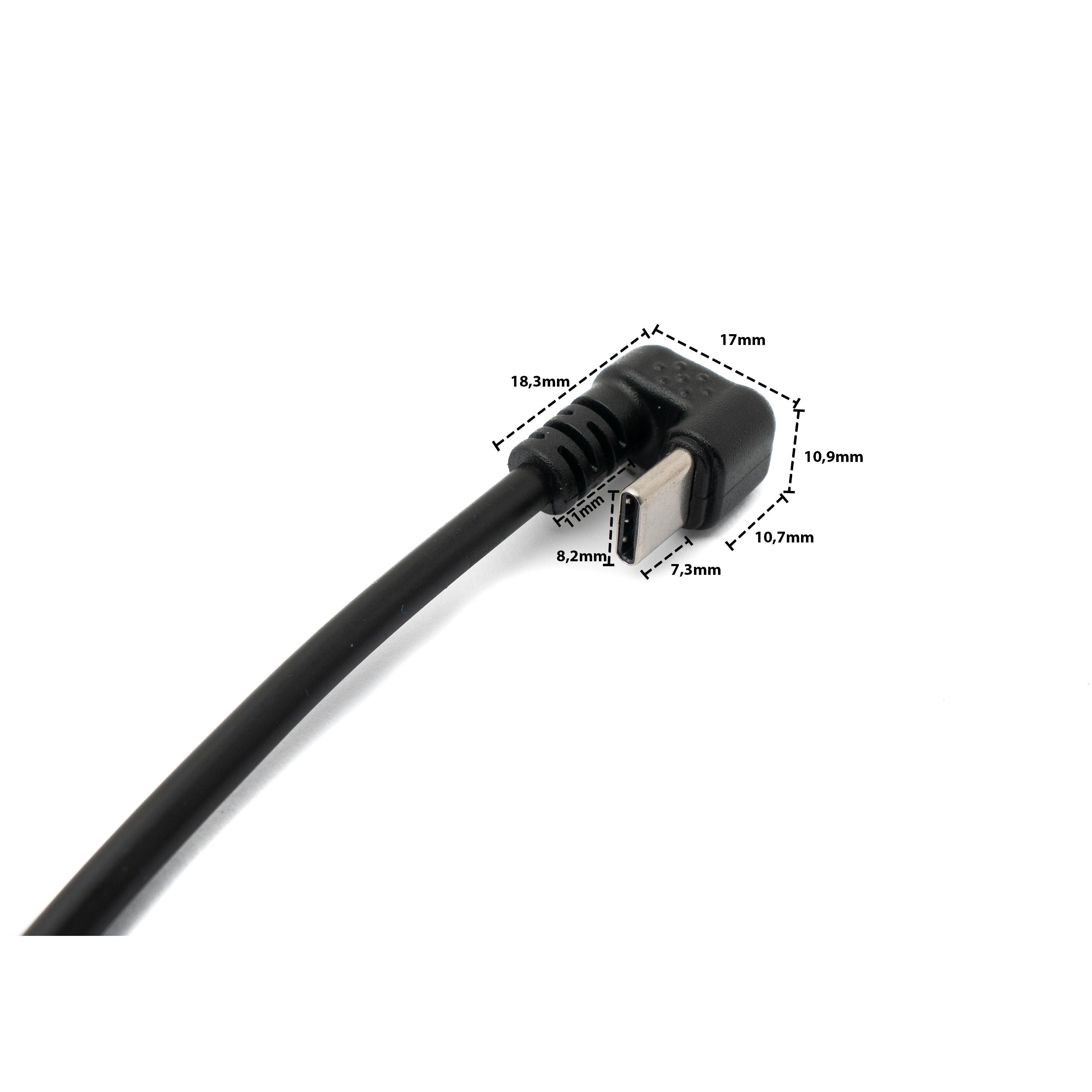 System S USB 3.1 U Turn Winkelkabel Typ C Zu Typ A 30 cm Platzsparend Flexibel Vielseitig