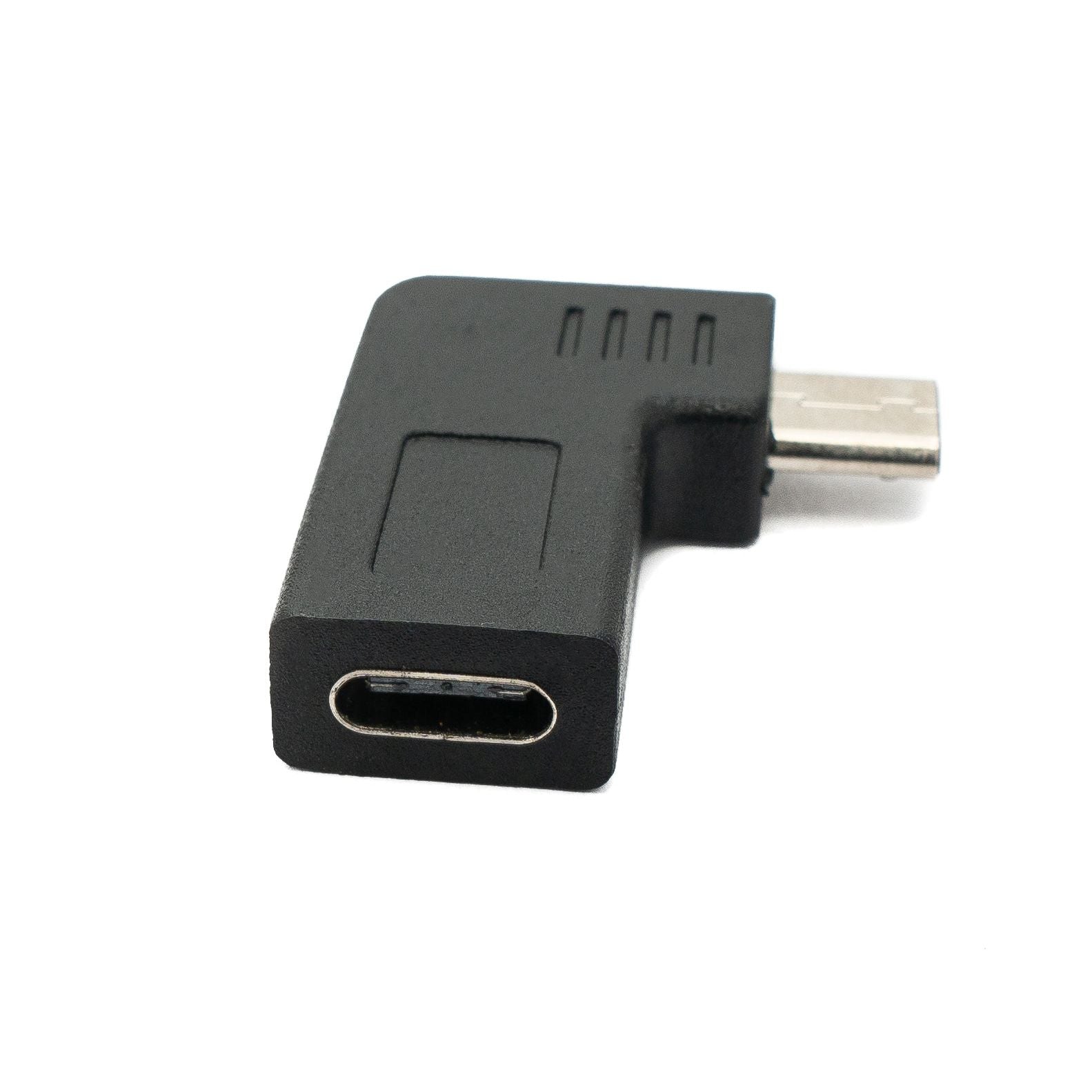 USB C Buchse zu Micro B 2.0 Stecker Winkel Adapter Nur Ladefunktion Keine Datenübertragung Rechts