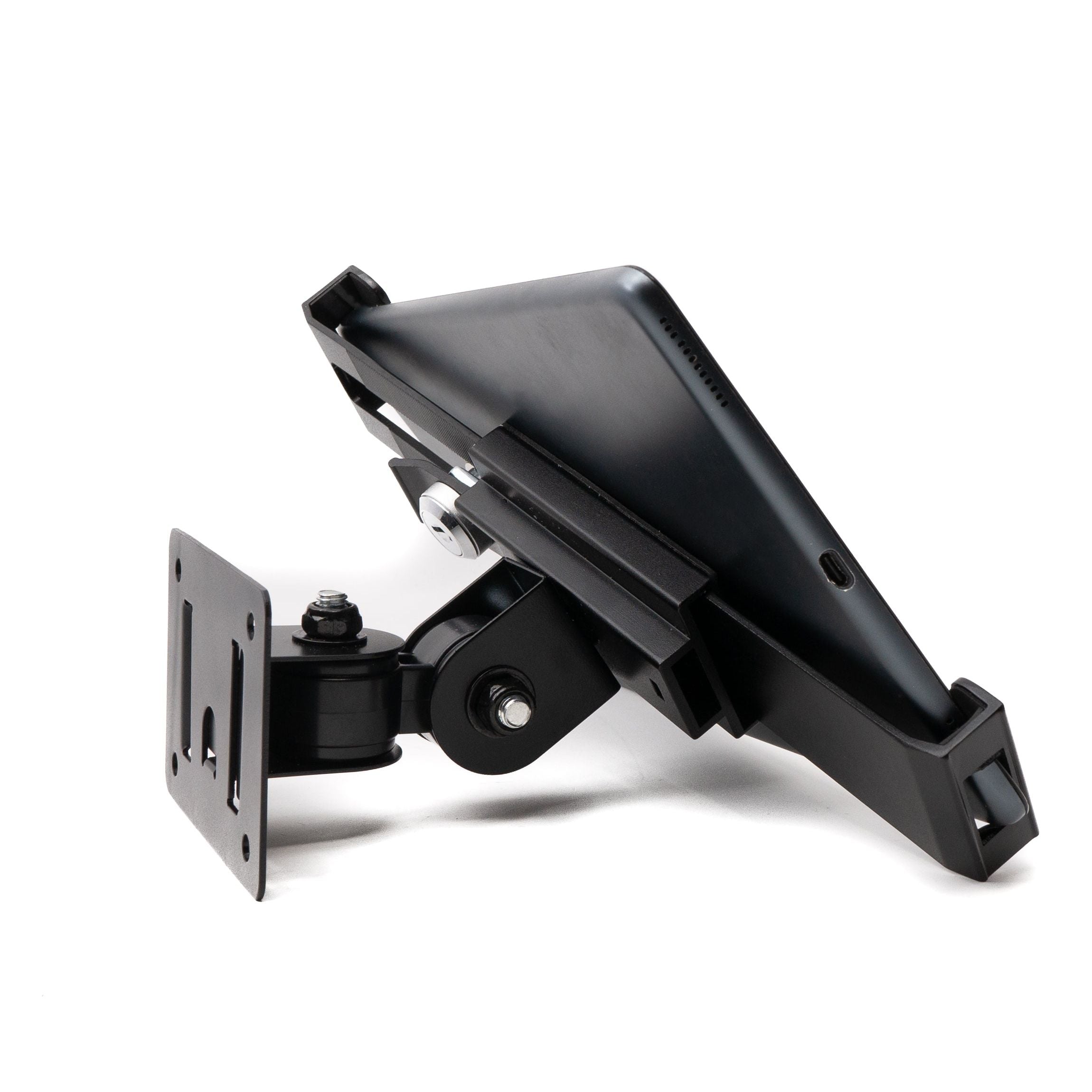 System-S Abschließbare Wandhalterung für Tablets von 9 bis 13 Zoll in Schwarz