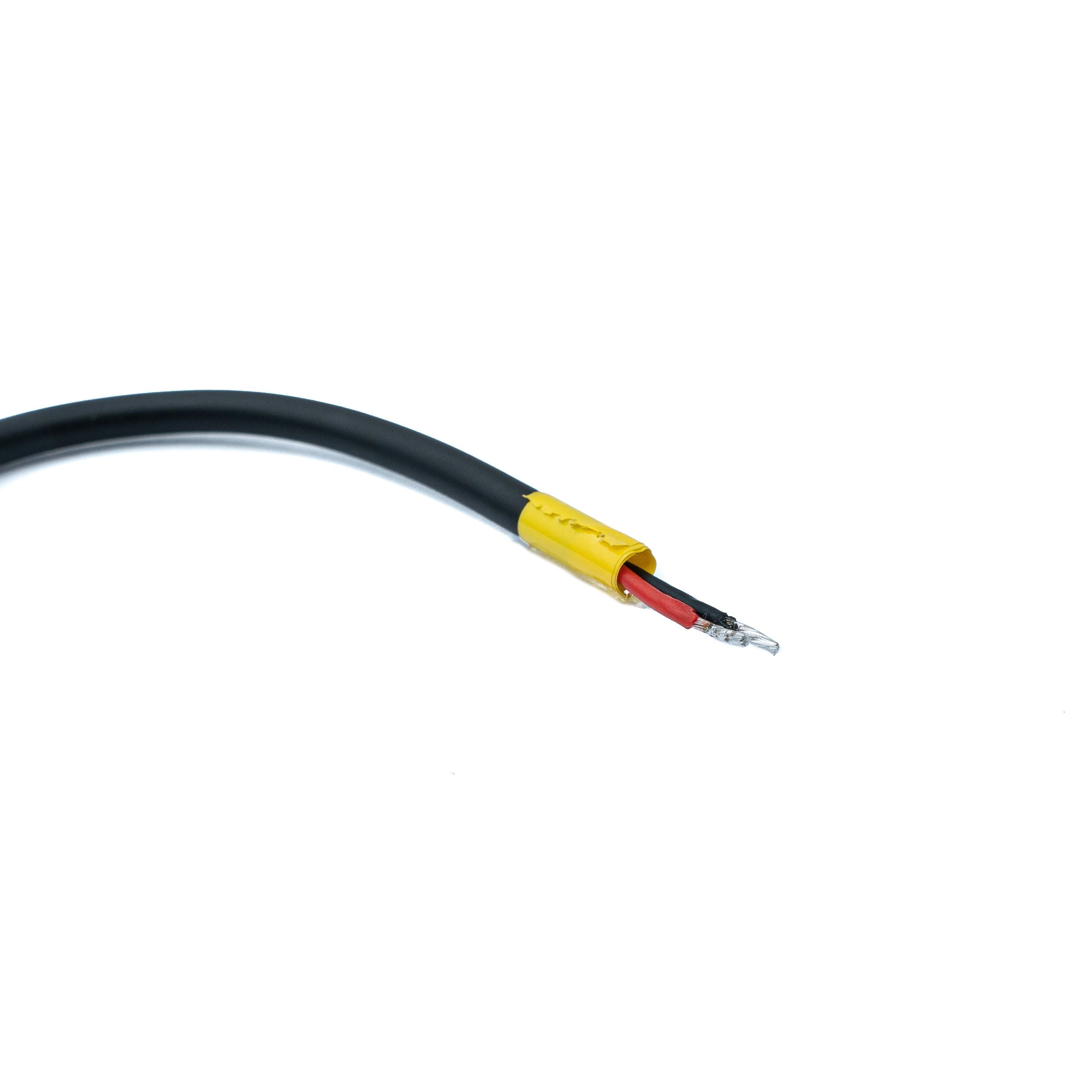 SYSTEM-S USB 2.0 Kabel 10 cm Micro B Stecker zu 2x offene Kabelenden für Raspberry Pi