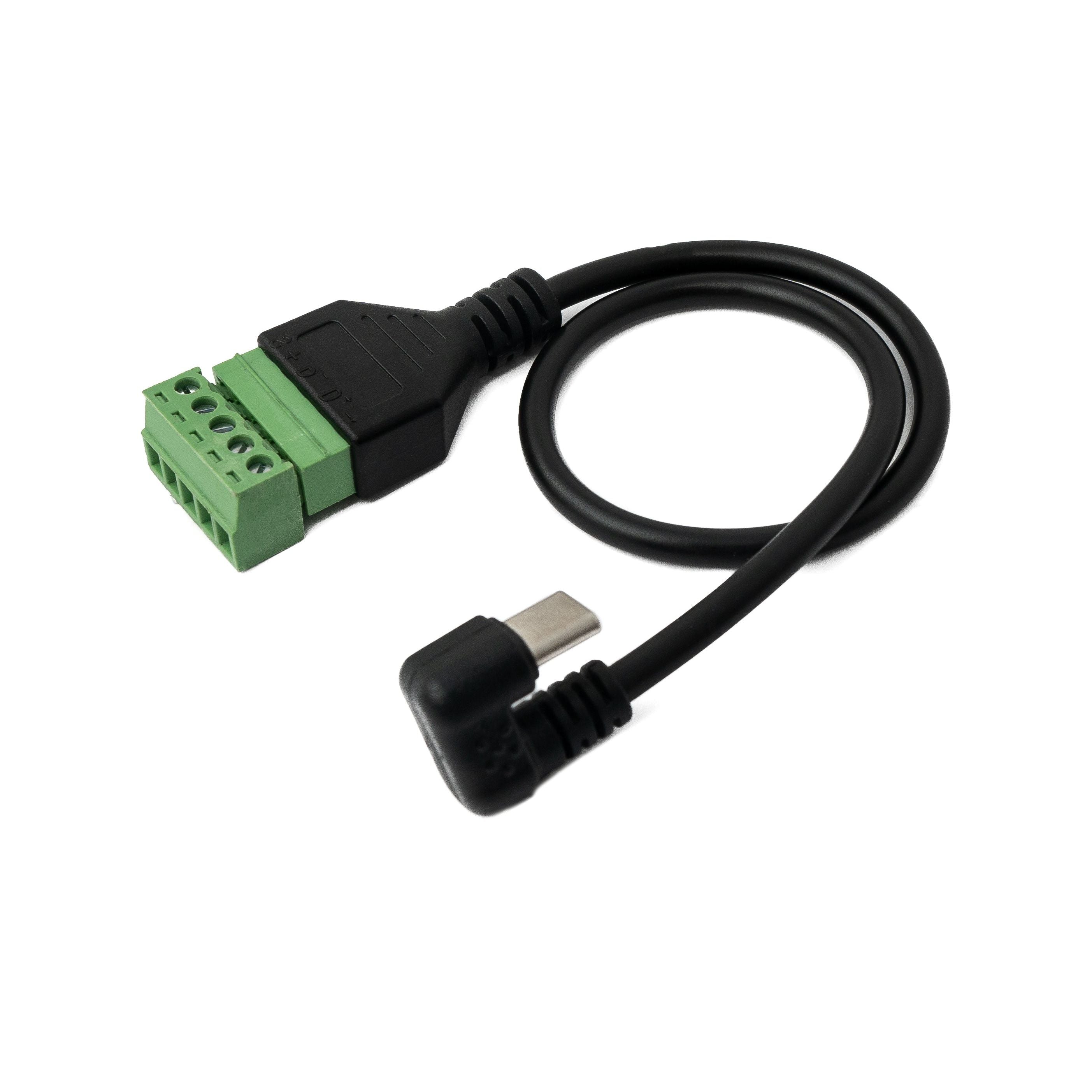 USB 3.1 Kabel 30 cm Typ C Stecker Zu 5 Poligem Leiterplattenstecker 180 Grad Winkel