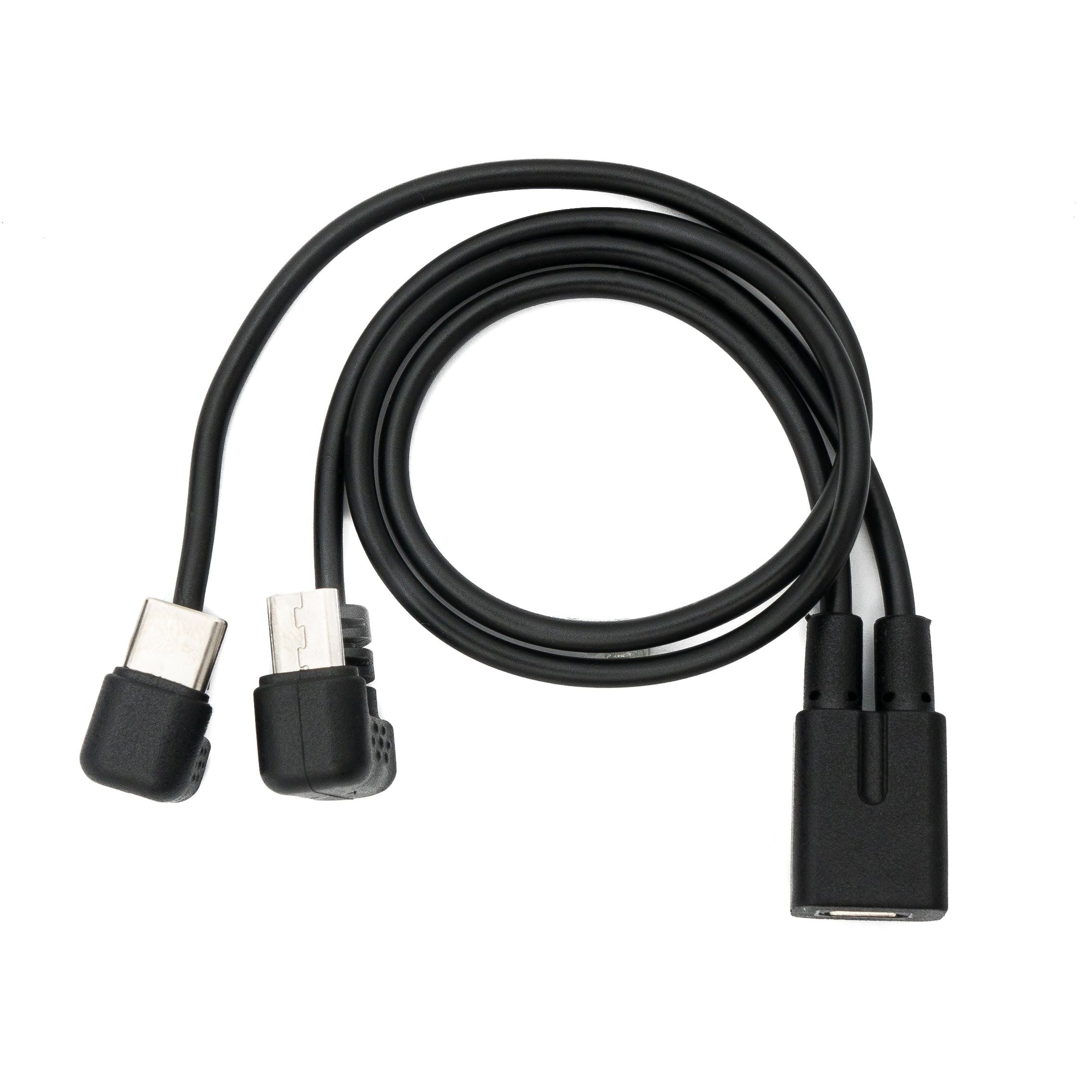 USB C Zu Micro B Kabel 30 Cm Mit 180 Grad Winkel Schwarz USB 3.1 Kompatibel 2.0 Micro B