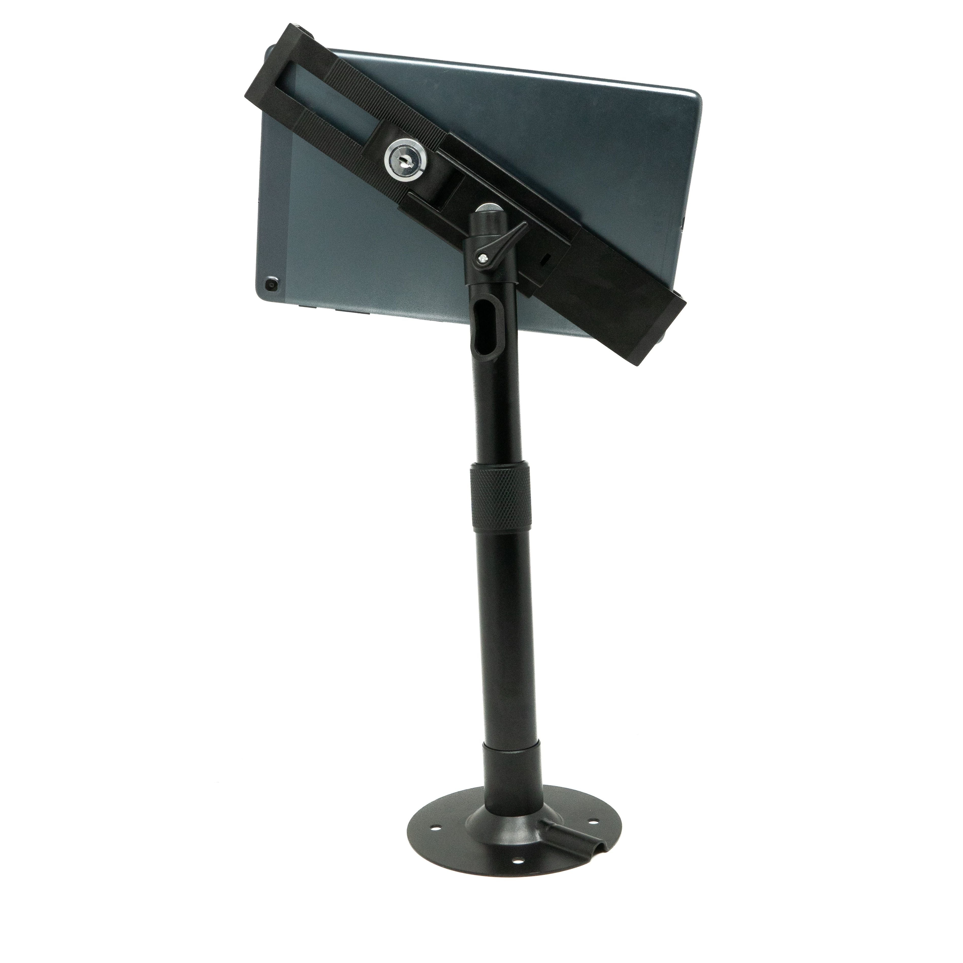 SYSTEM-S Tischständer 360° Halterung abschließbar für Tablets von 8.0" bis 11.0" Schwarz