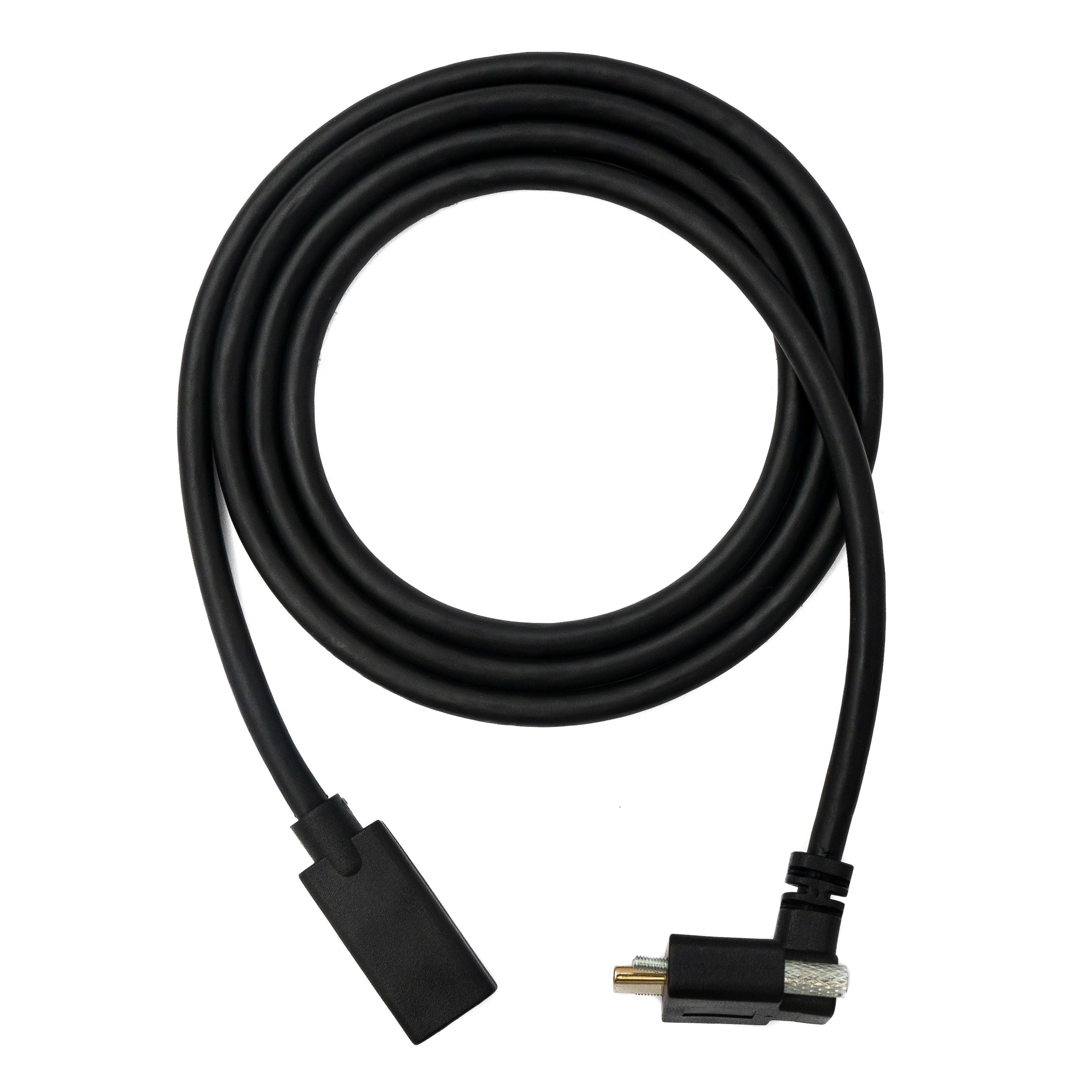 USB 3.1 Gen 2 100W Kabel Typ C Stecker Zu Buchse Winkel 100 cm Hochwertige Schraubverbindung