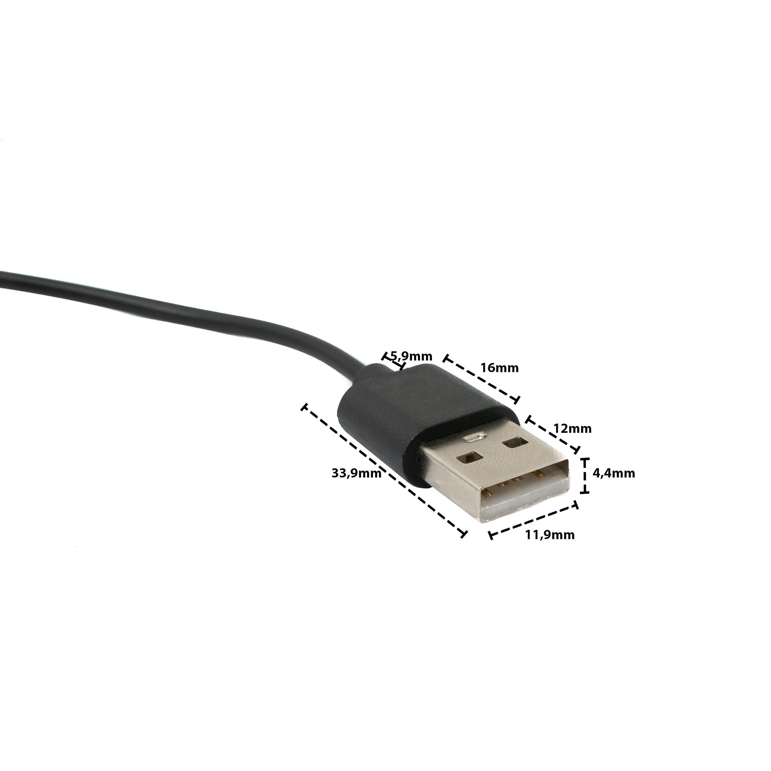 USB 2.0 Kabel 100 cm Magnetische Ladestation Für Suunto 9 Peak Smartwatch Schwarz