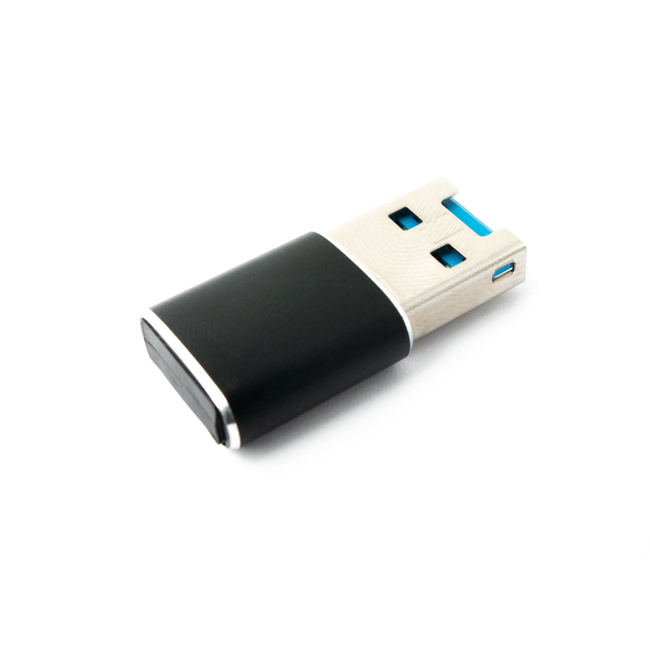 SYSTEM-S SD Karte Adapter Micro zu USB 3.0 Typ A Buchse Kabel Memory Card Reader Schwarz