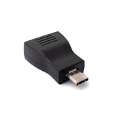 USB C Audio Adapter 3,5 mm Klinke Buchse auf USB C Stecker Schwarz Analoge Audioübertragung