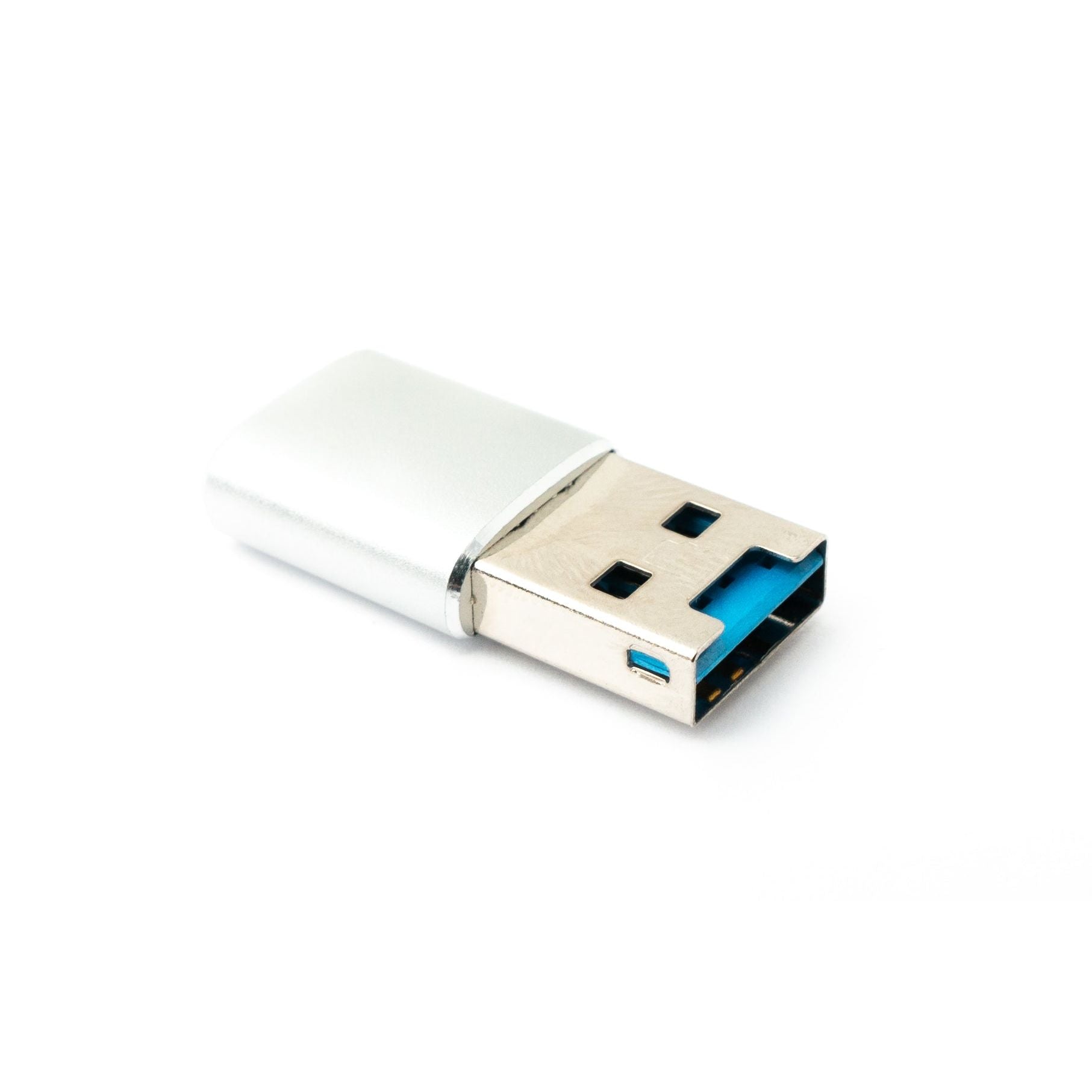 SYSTEM-S SD Karten Adapter Micro SD Zu USB 3.0 Typ A Buchse Speicherkarte Leser Grau Kompakt