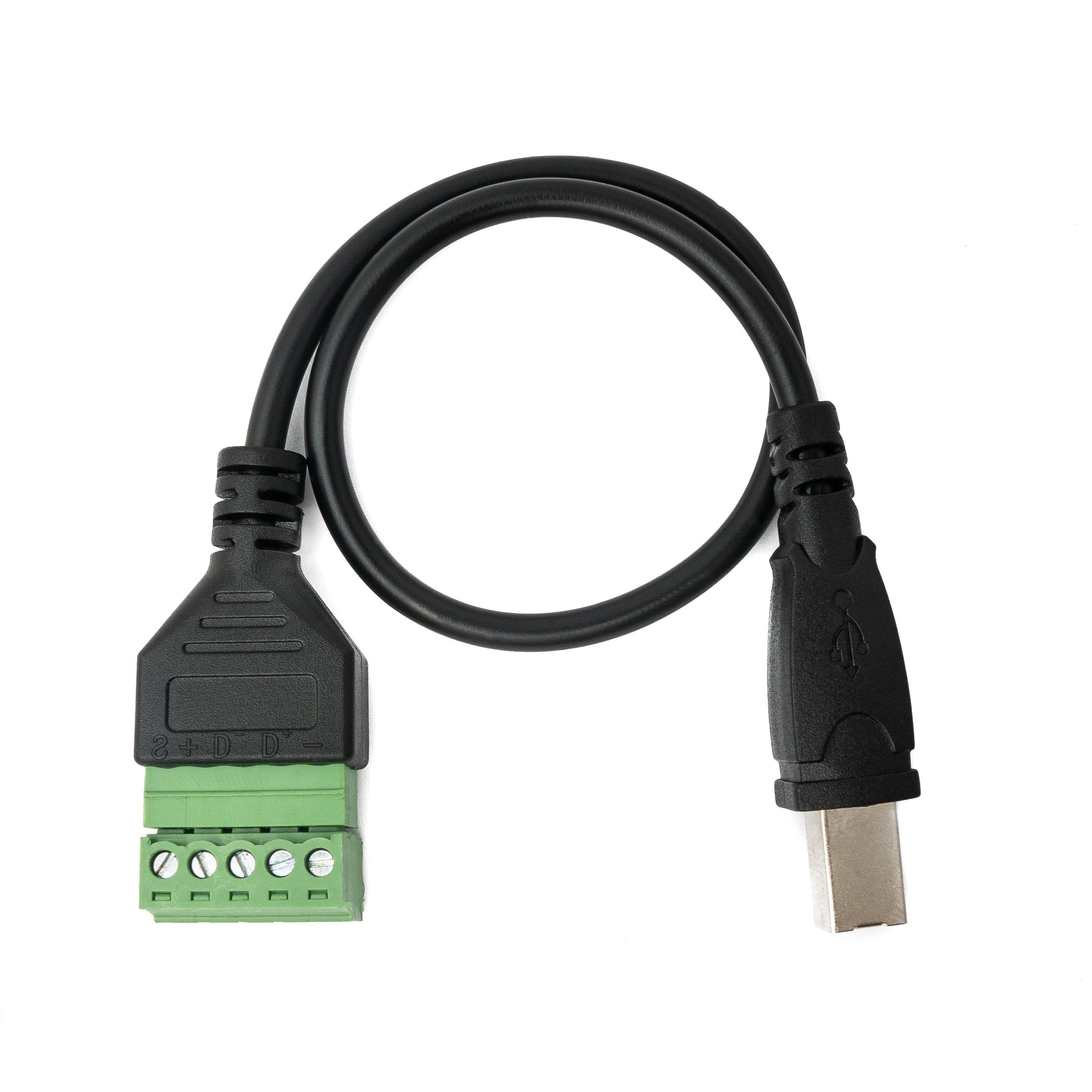 System S USB 2.0 Kabel 30 cm Typ B Stecker Zu 5 Poligem Leiterplattenstecker Schwarz