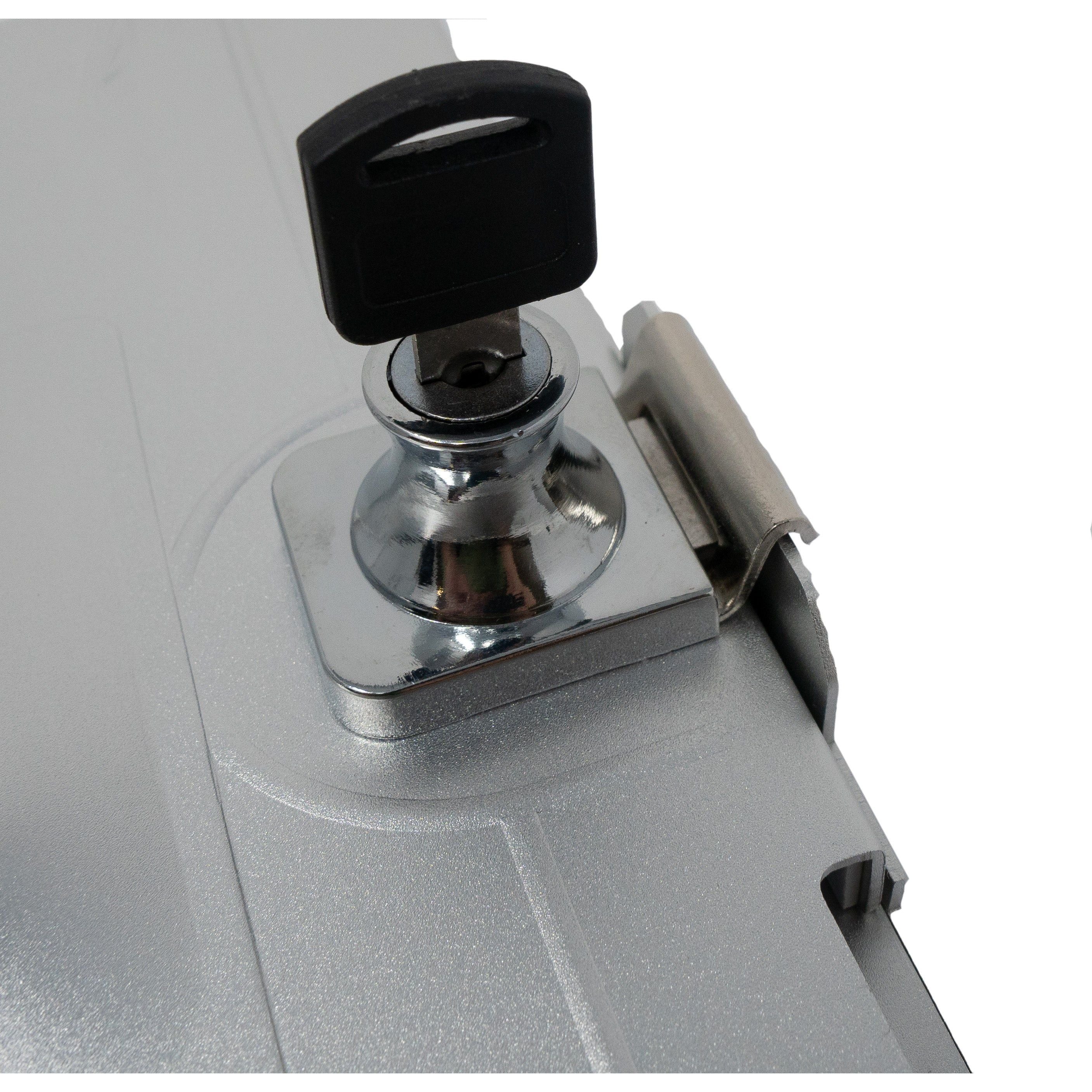 Abschließbare Wandhalterung Für Microsoft Surface Go 2 Und Surface Go 3 In Grau Mit Schloss