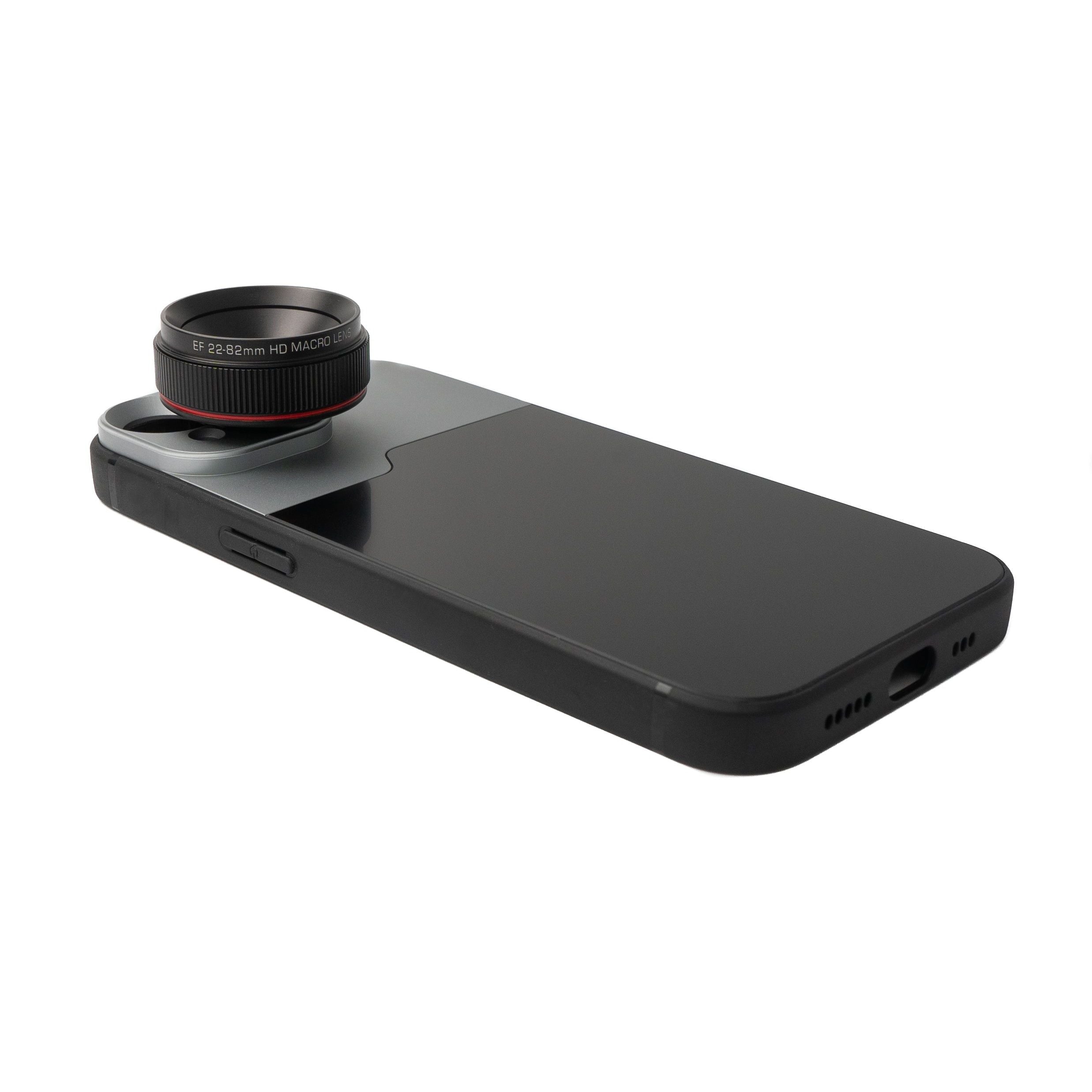 Makro Linse 1.1x Bis 2.8x Verstellbarer Filter Mit Hülle Schwarz Für iPhone 13 Fotografie