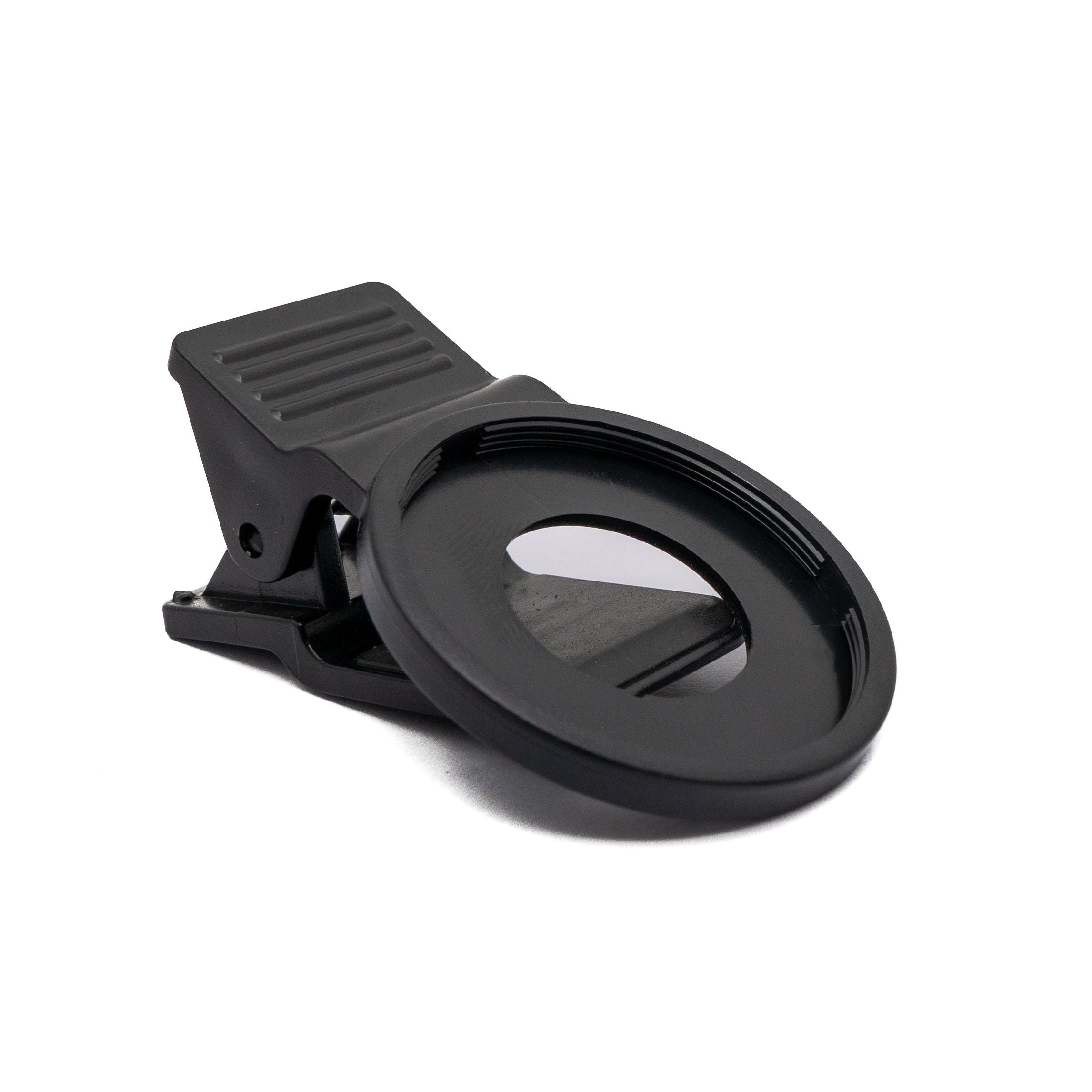 SYSTEM-S ND Vario Filter 37 mm 2 bis 400 Grau Linse mit Clip für Smartphones in Schwarz