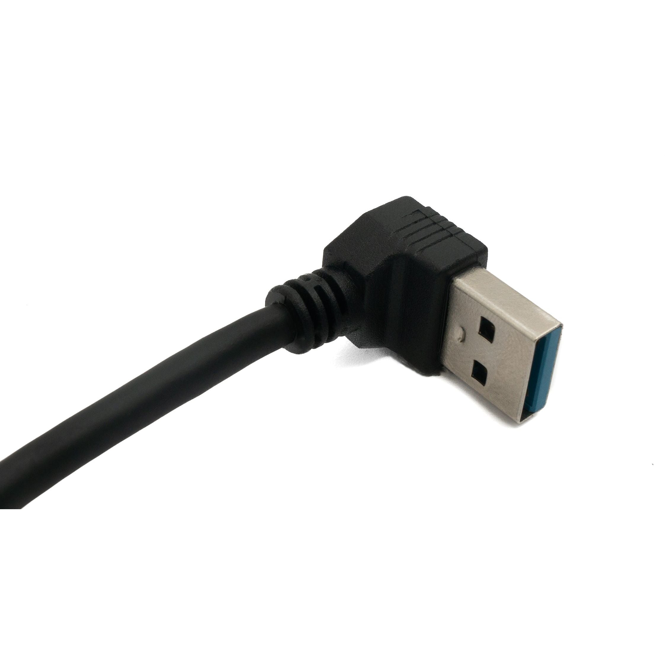 USB 3.0 Kabel Winkel Typ A Stecker Zu Buchse 20 Cm Schwarz SuperSpeed 5 Gbit Sekunde