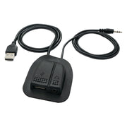 SYSTEM-S USB 2.0 und 3,5mm Klinke Kabel 60 cm für Rucksäcke Ladeanschluss Schwarz
