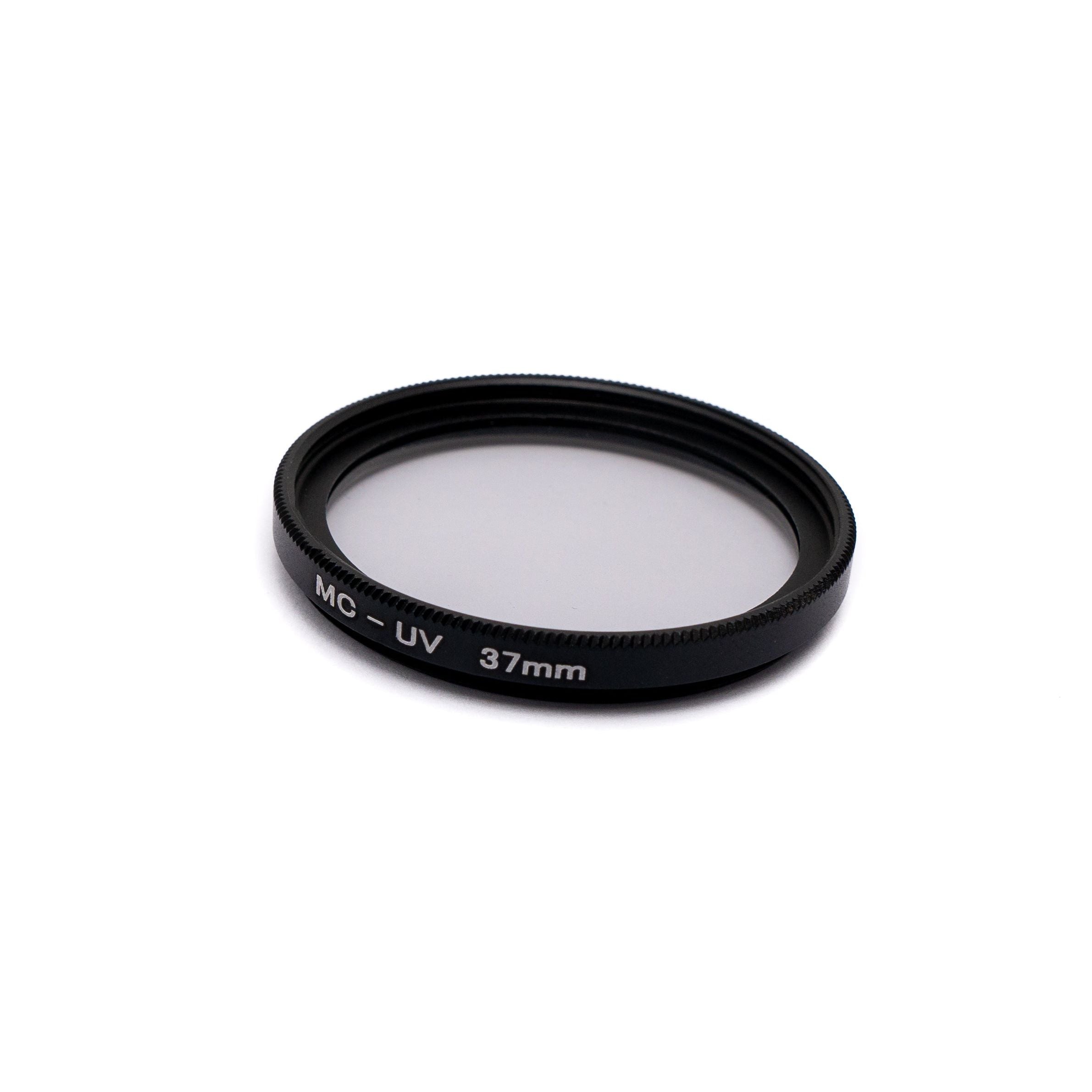 UV Filter 37 mm Zweifach Beschichtet Slim Clip Linse Für Smartphones Schwarz Kompakt