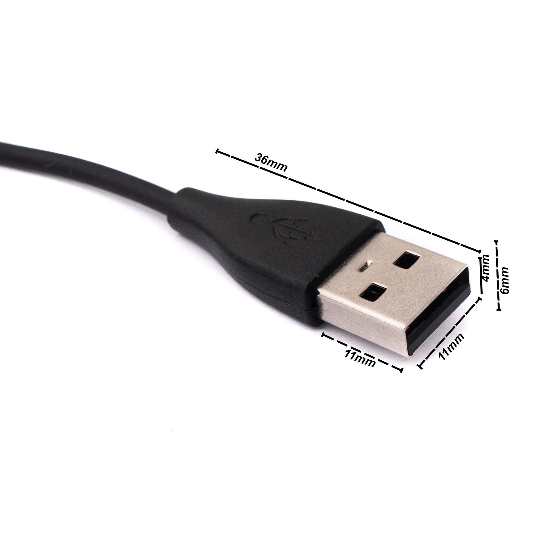 USB 2.0 Ladekabel 100 Zentimeter Für Fitbit Charge 5 Und Luxe Smartwatch Mit 480 Mbit Datenrate