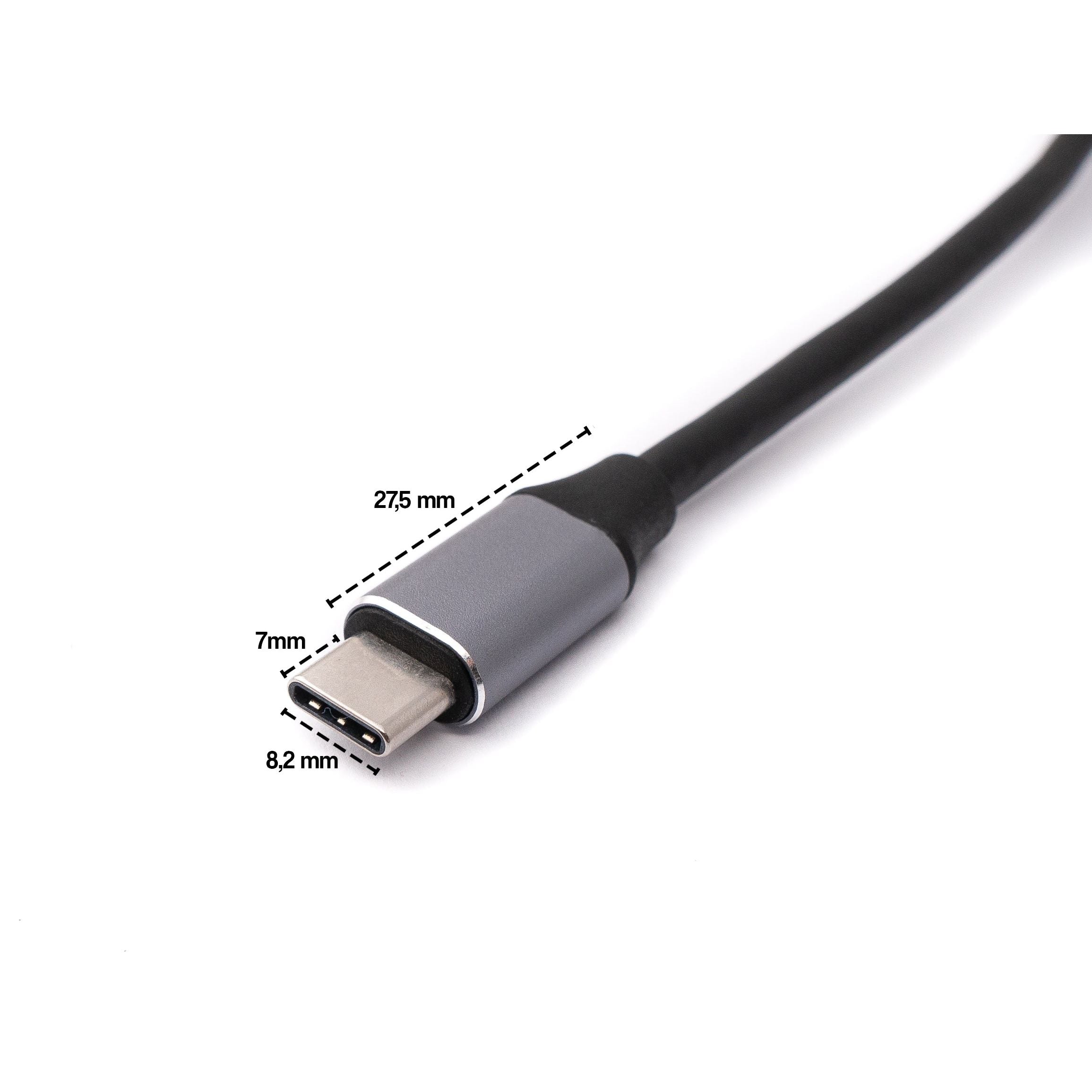 Systemhaus Zakaria VGA Kabel Adapter 20 cm Von VGA Buchse Zu USB C Stecker Grau 1080p